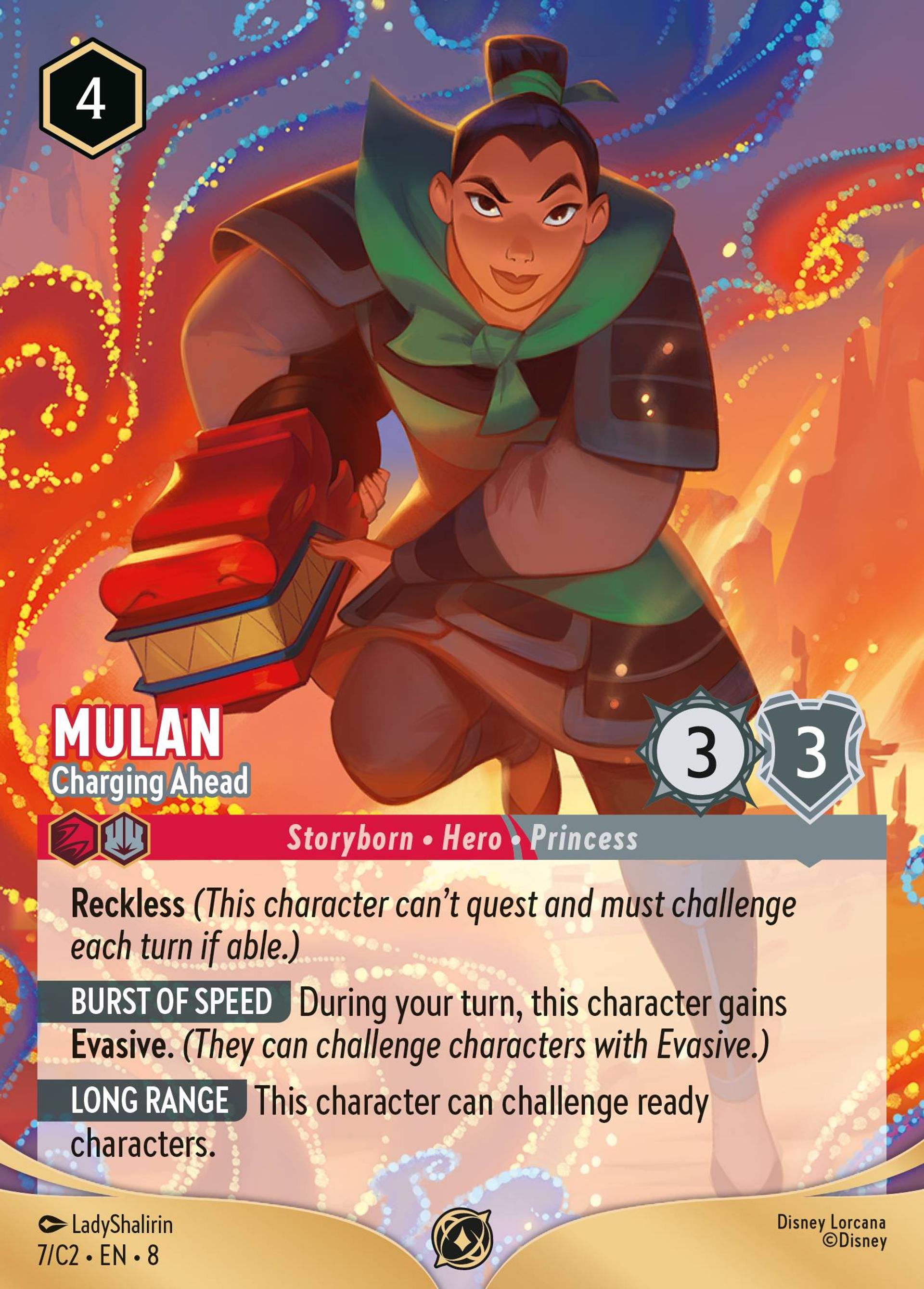 Mulan - Charging Ahead — Challenge Promos #2 — Lorcana