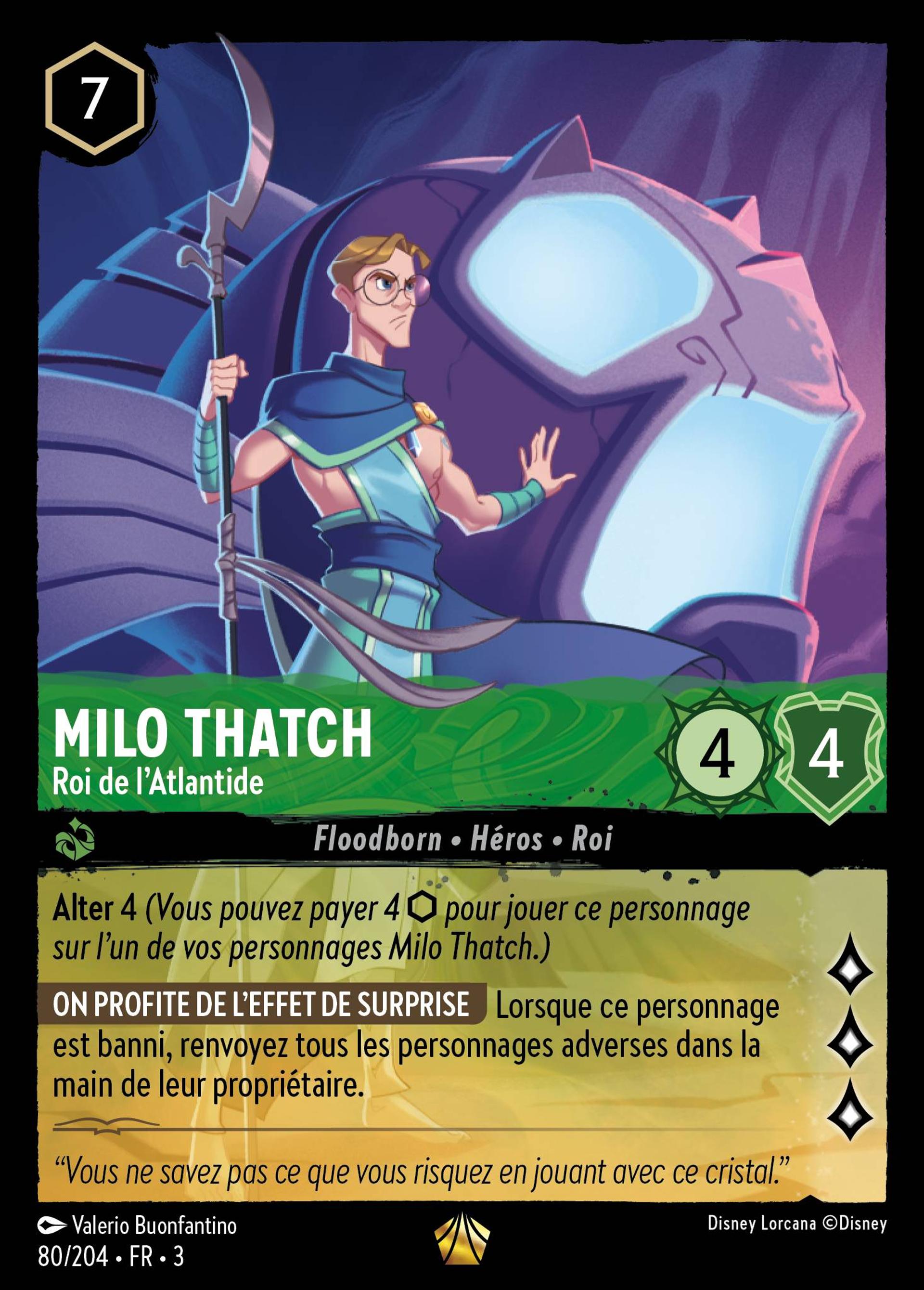 Milo Thatch - Roi de l'Atlantide — Into the Inklands — Lorcana