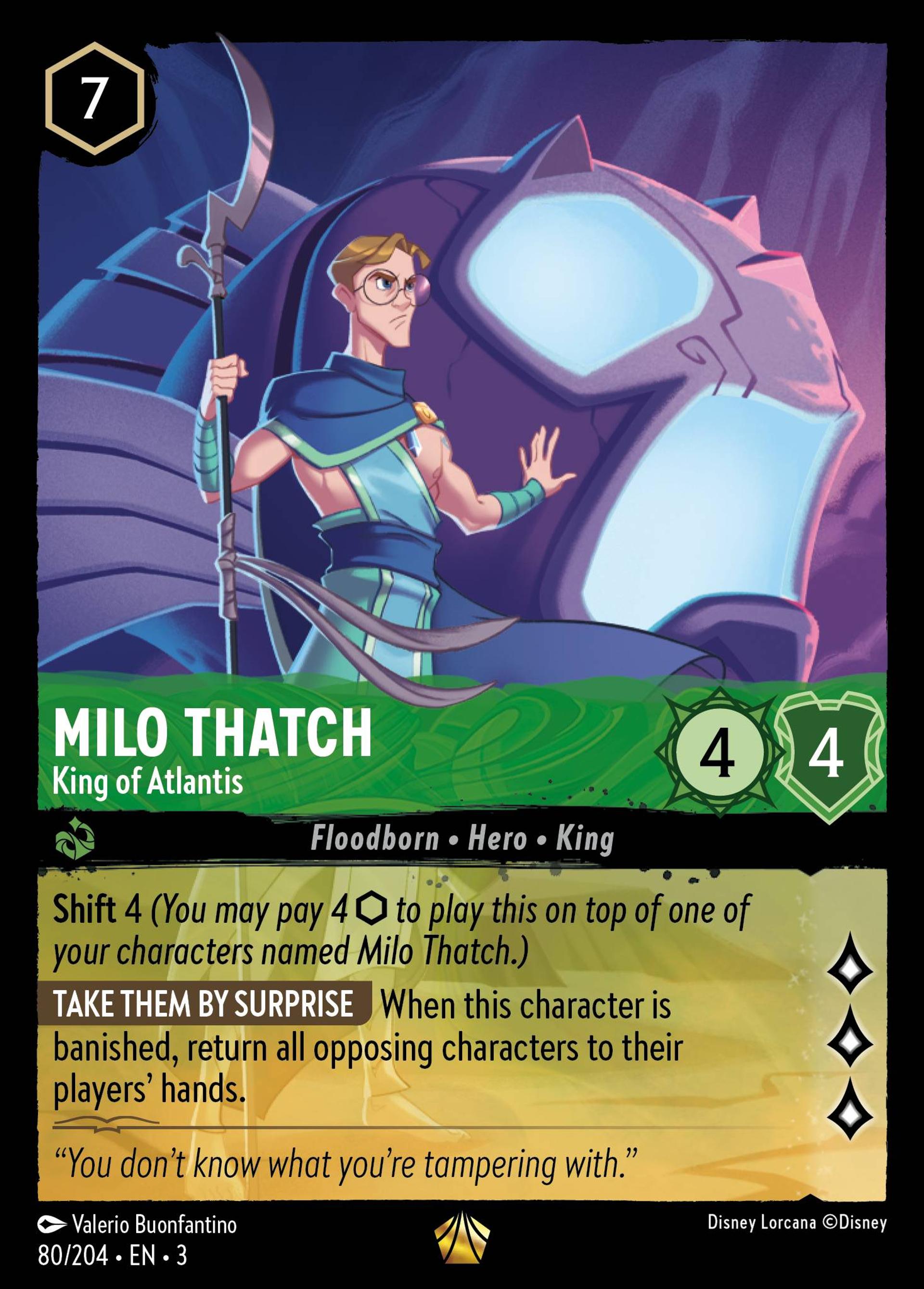 Milo Thatch - King of Atlantis — Into the Inklands — Lorcana