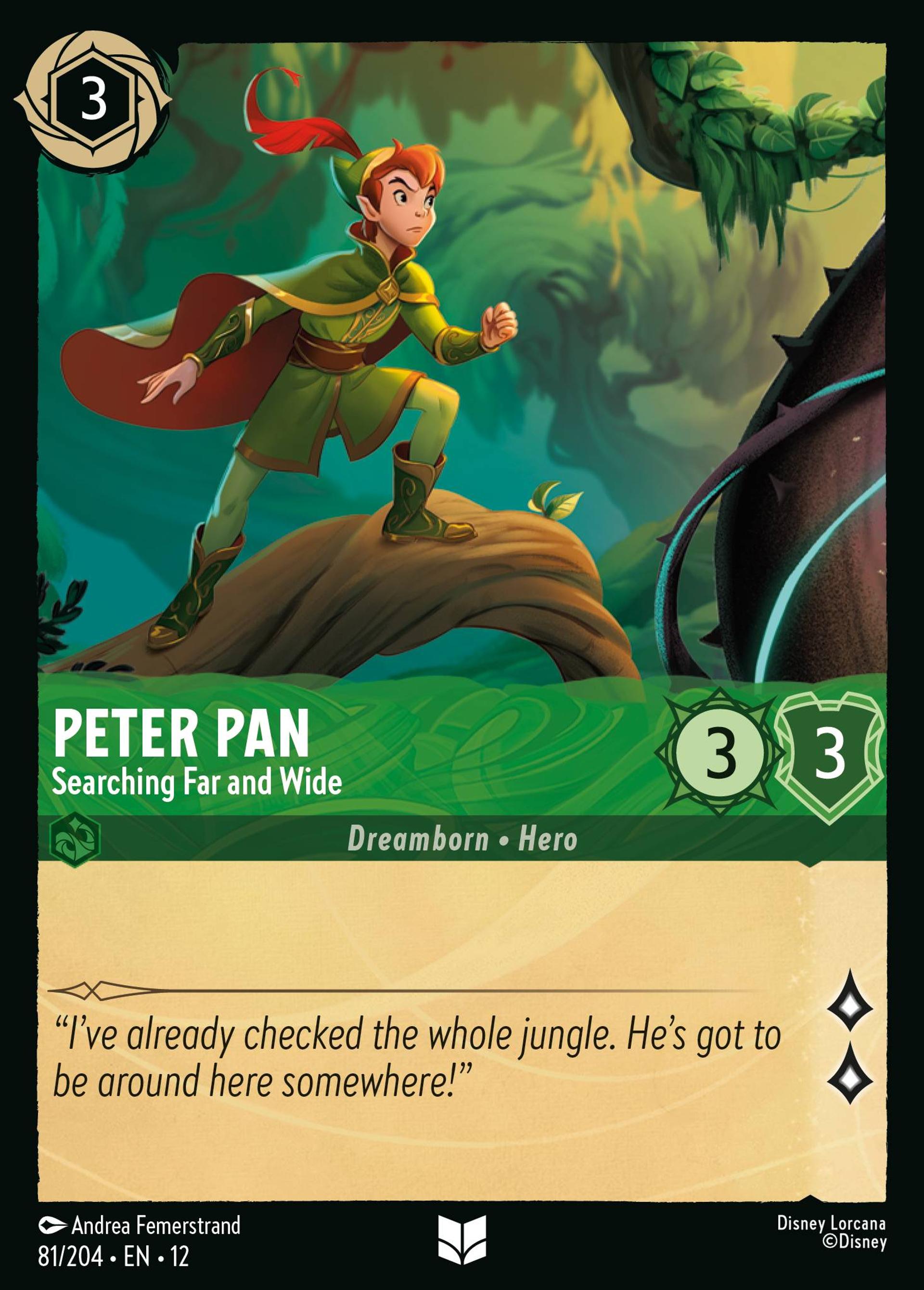 Peter Pan - Cherche par monts et par vaux — Wilds Unknown — Lorcana