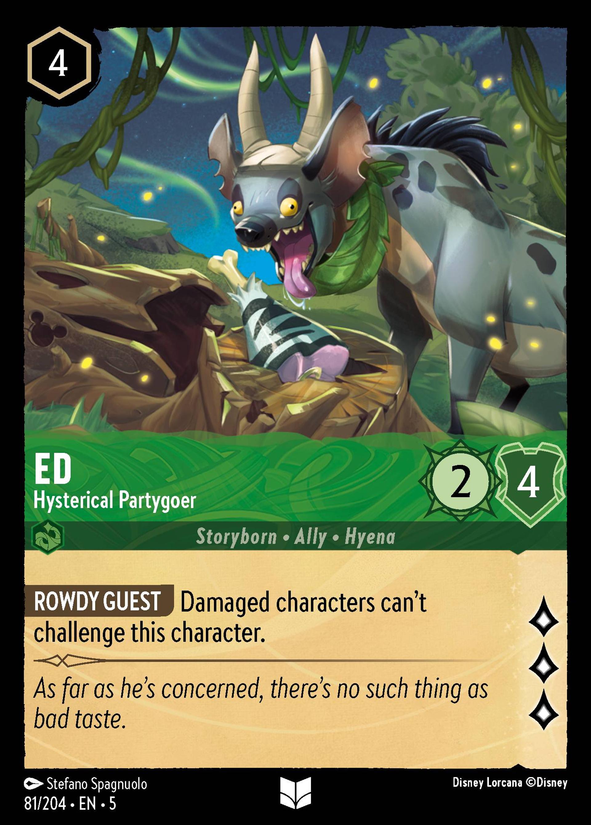 Ed - Hysterical Partygoer — Shimmering Skies — Lorcana