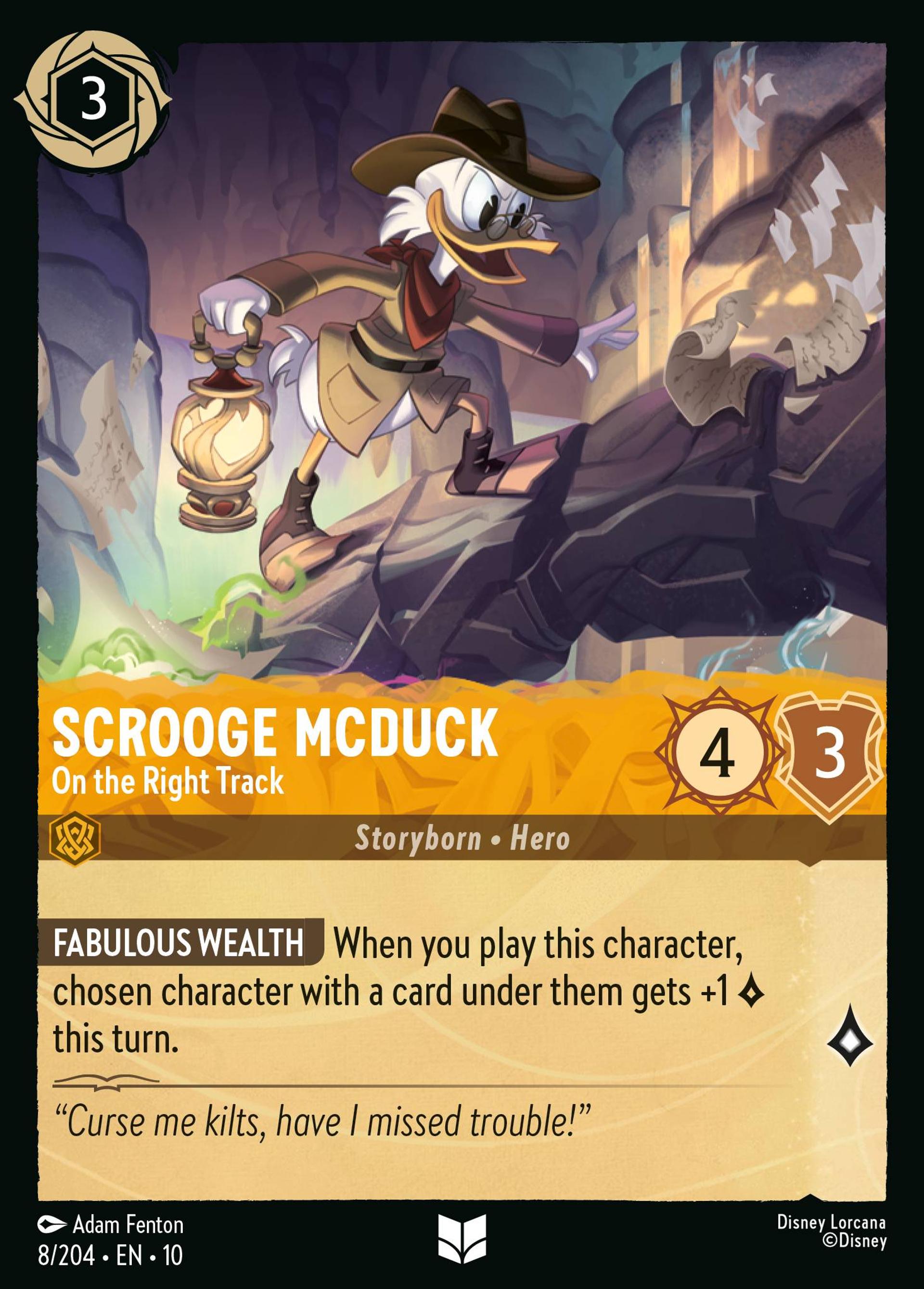 Scrooge McDuck - On the Right Track — Whispers in the Well — Lorcana