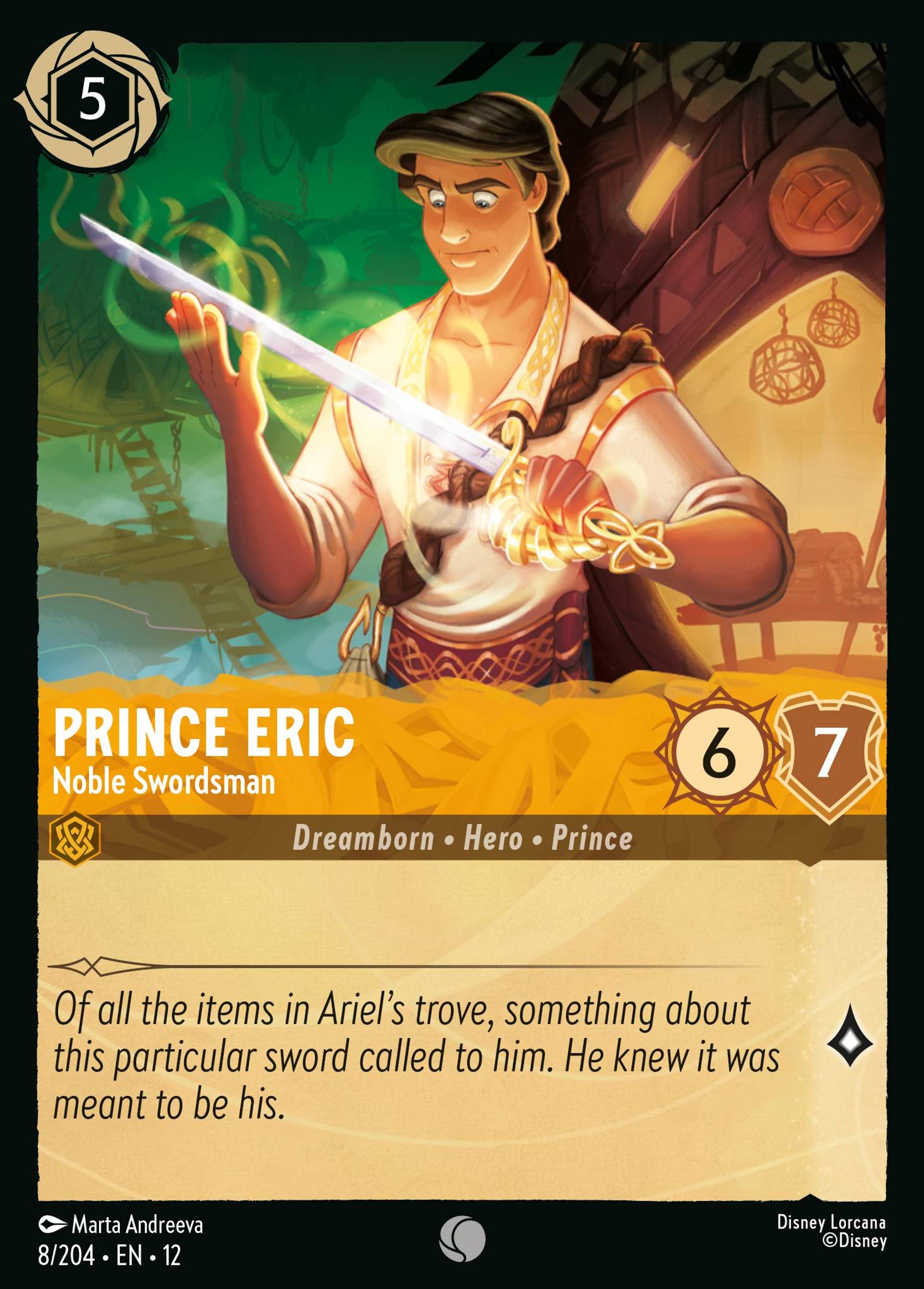 Prince Eric - Noble Swordsman — Wilds Unknown — Lorcana
