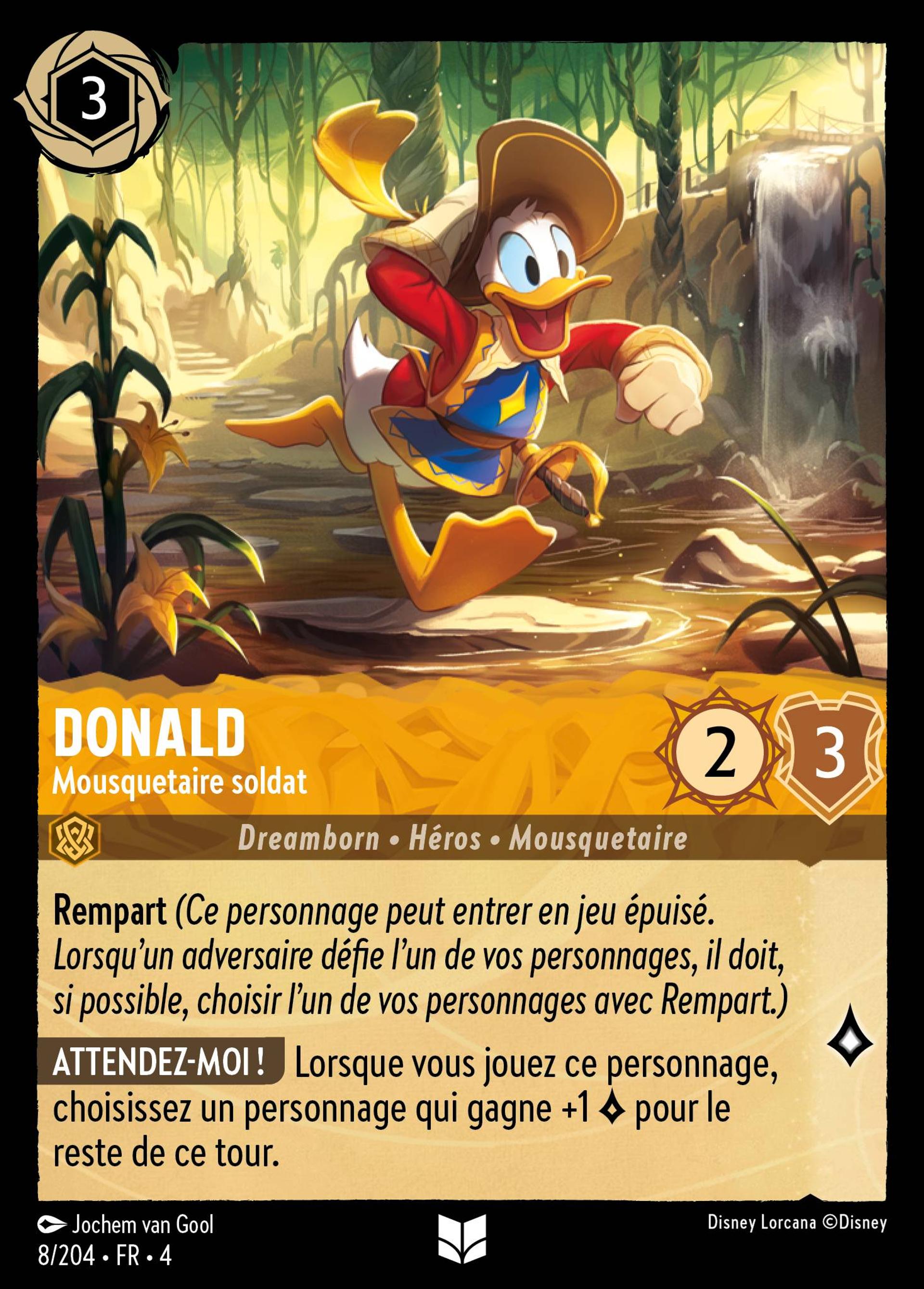 Donald - Mousquetaire soldat — Ursula's Return — Lorcana