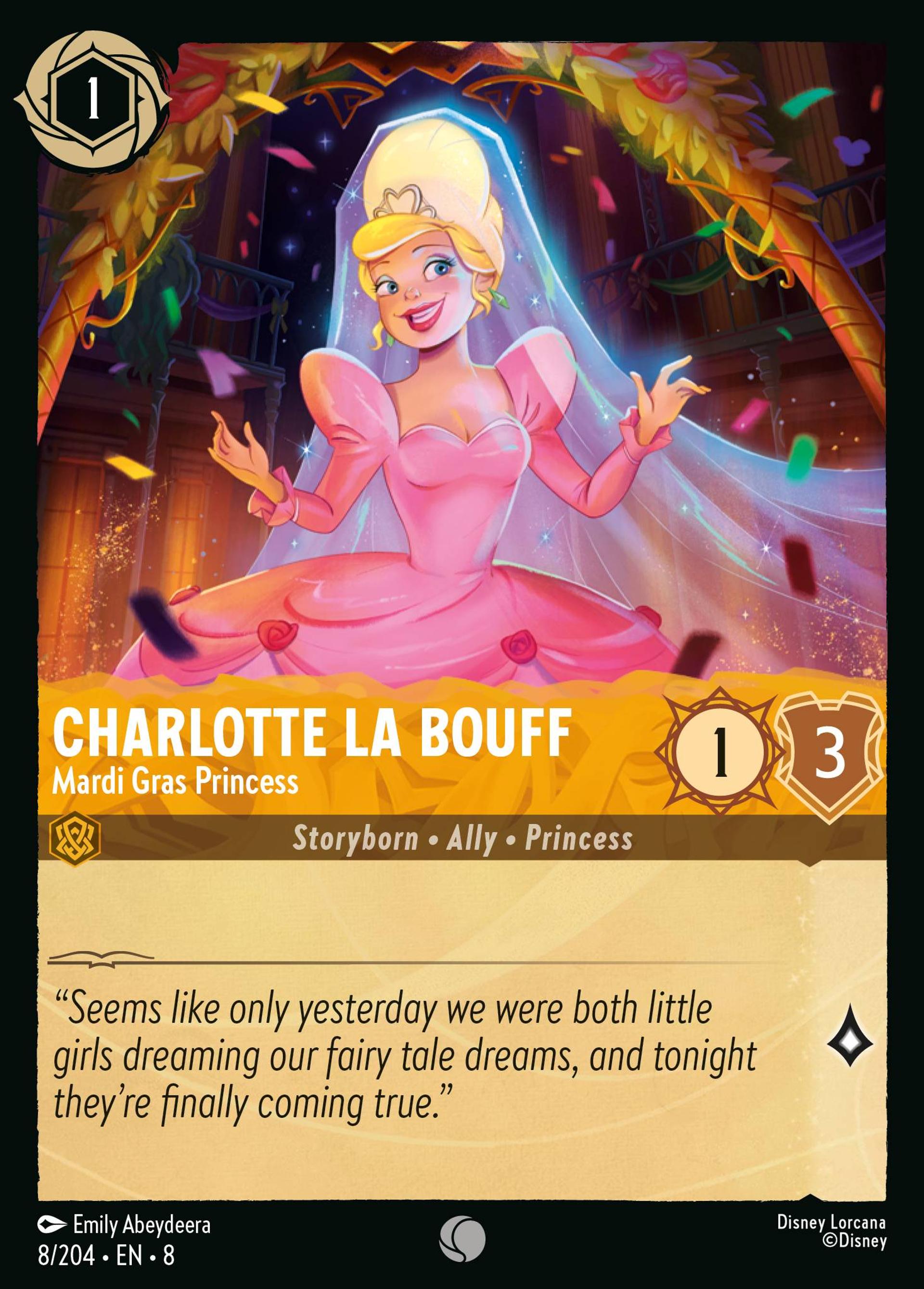 Charlotte La Bouff - Mardi Gras Princess — The Reign of Jafar — Lorcana