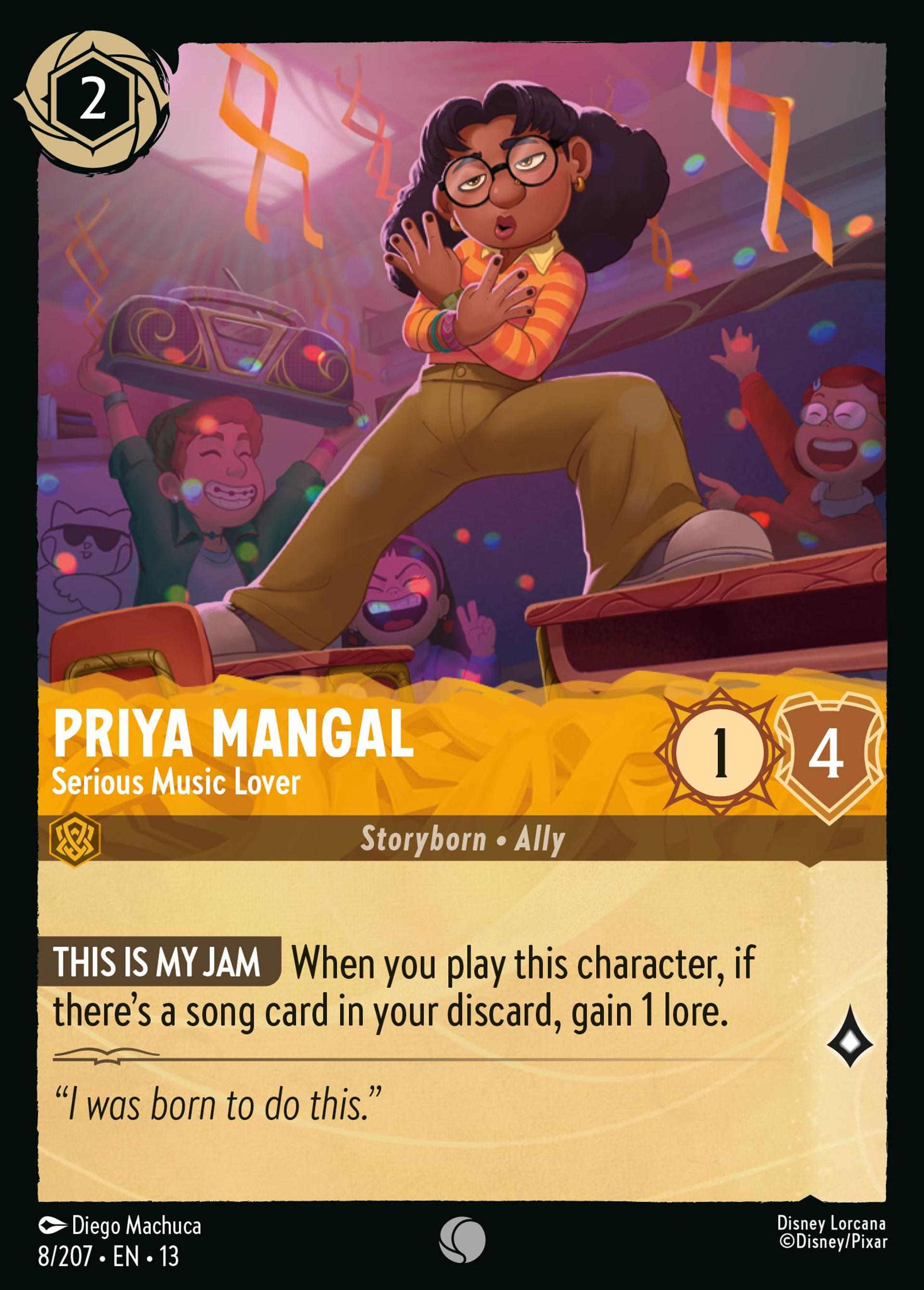 Priya Mangal - Serious Music Lover — Attack of the Vine! — Lorcana