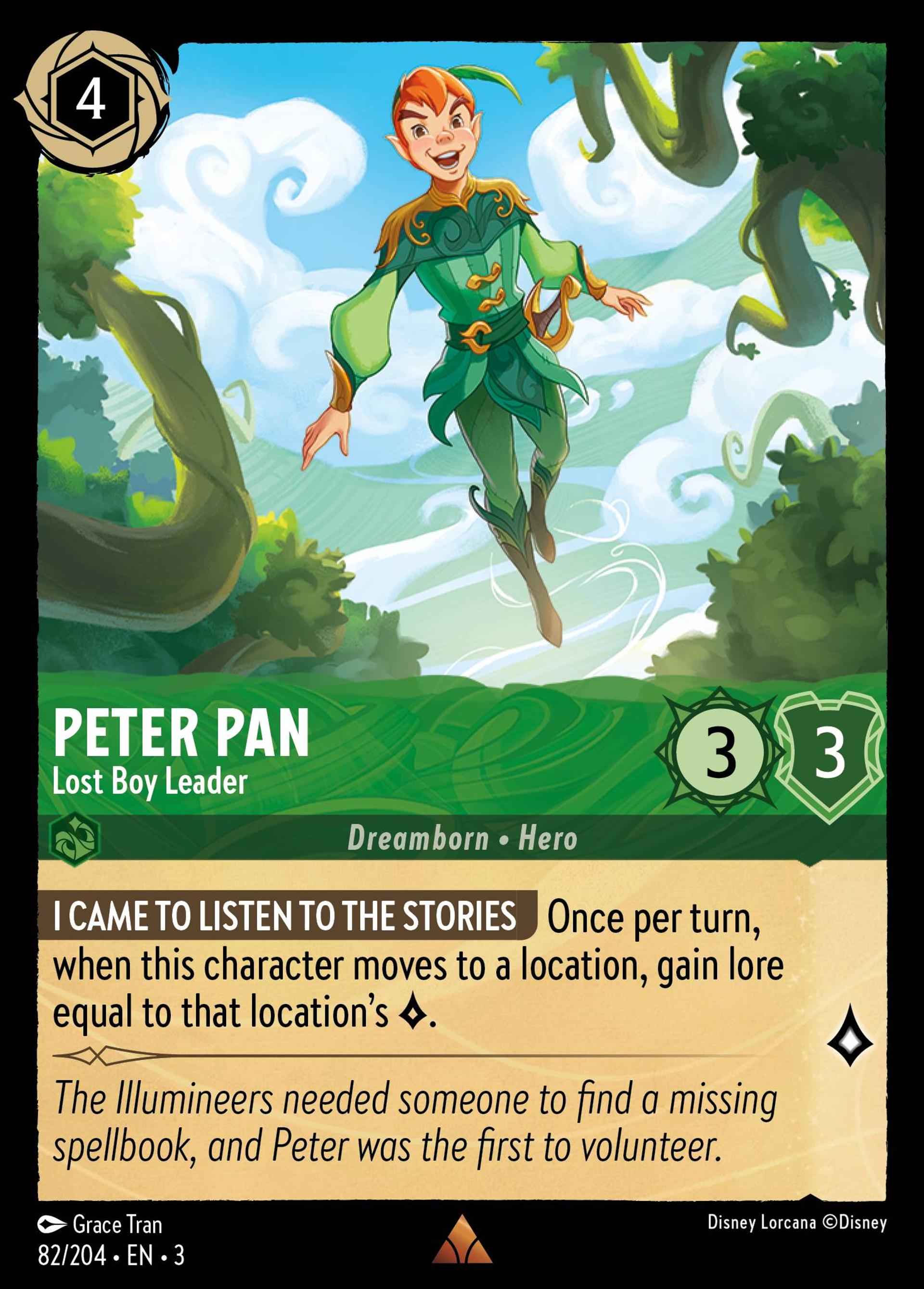 Peter Pan - Lost Boy Leader — Into the Inklands — Lorcana