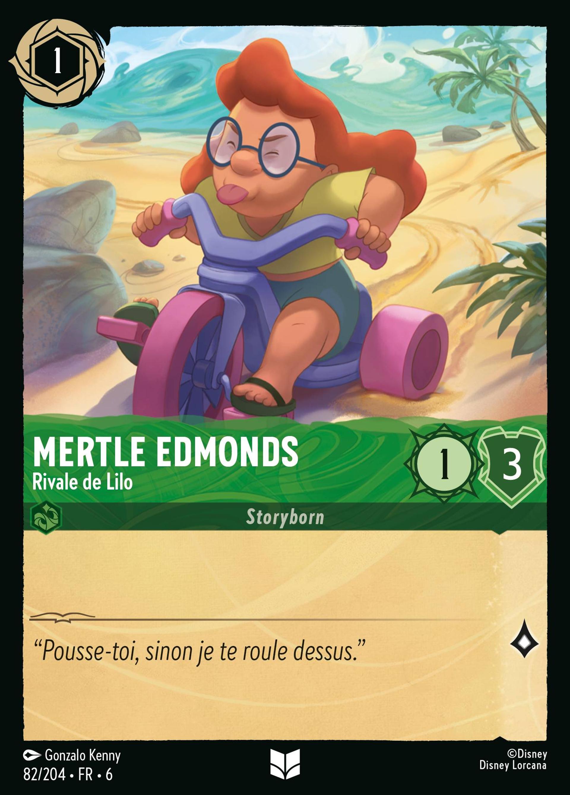 Mertle Edmonds - Rivale de Lilo — Azurite Sea — Lorcana