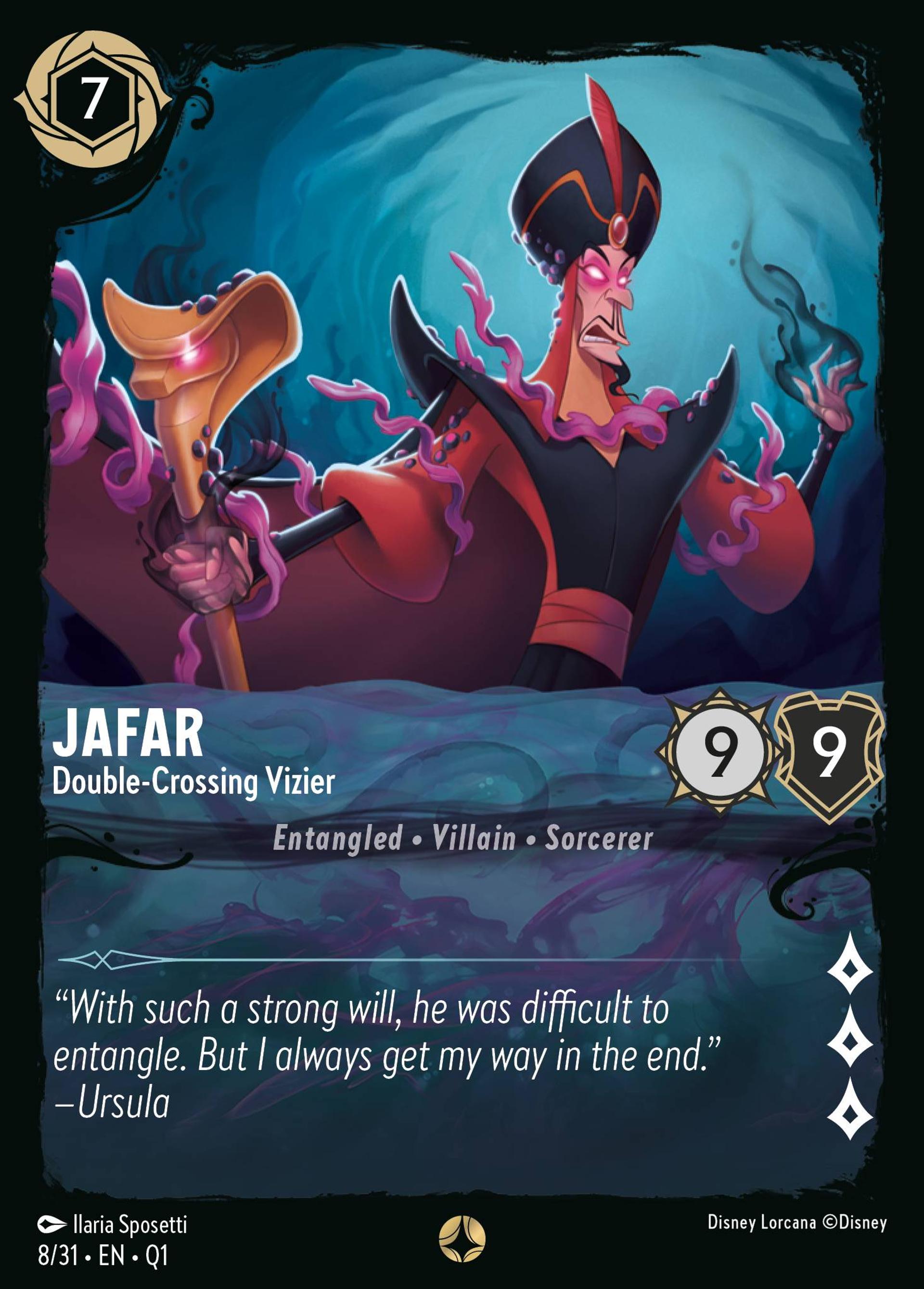 Jafar - Double-Crossing Vizier — Illumineer's Quest: Deep Trouble — Lorcana