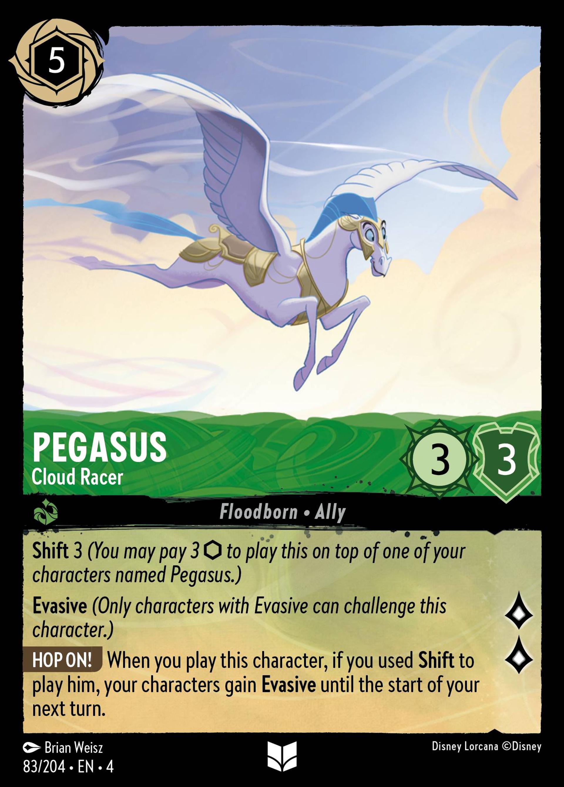 Pegasus - Cloud Racer — Ursula's Return — Lorcana