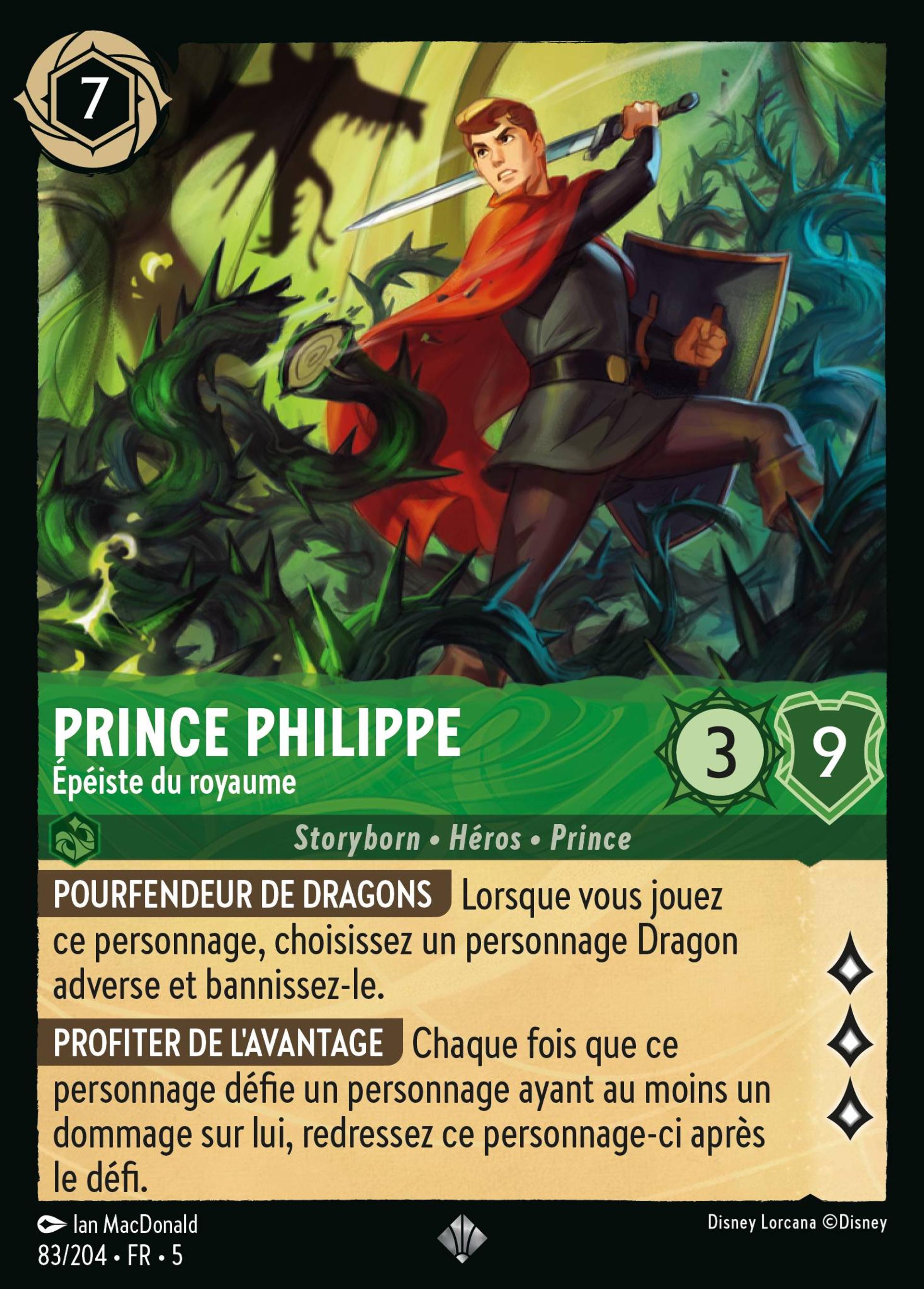 Prince Philippe - Épéiste du royaume — Shimmering Skies — Lorcana