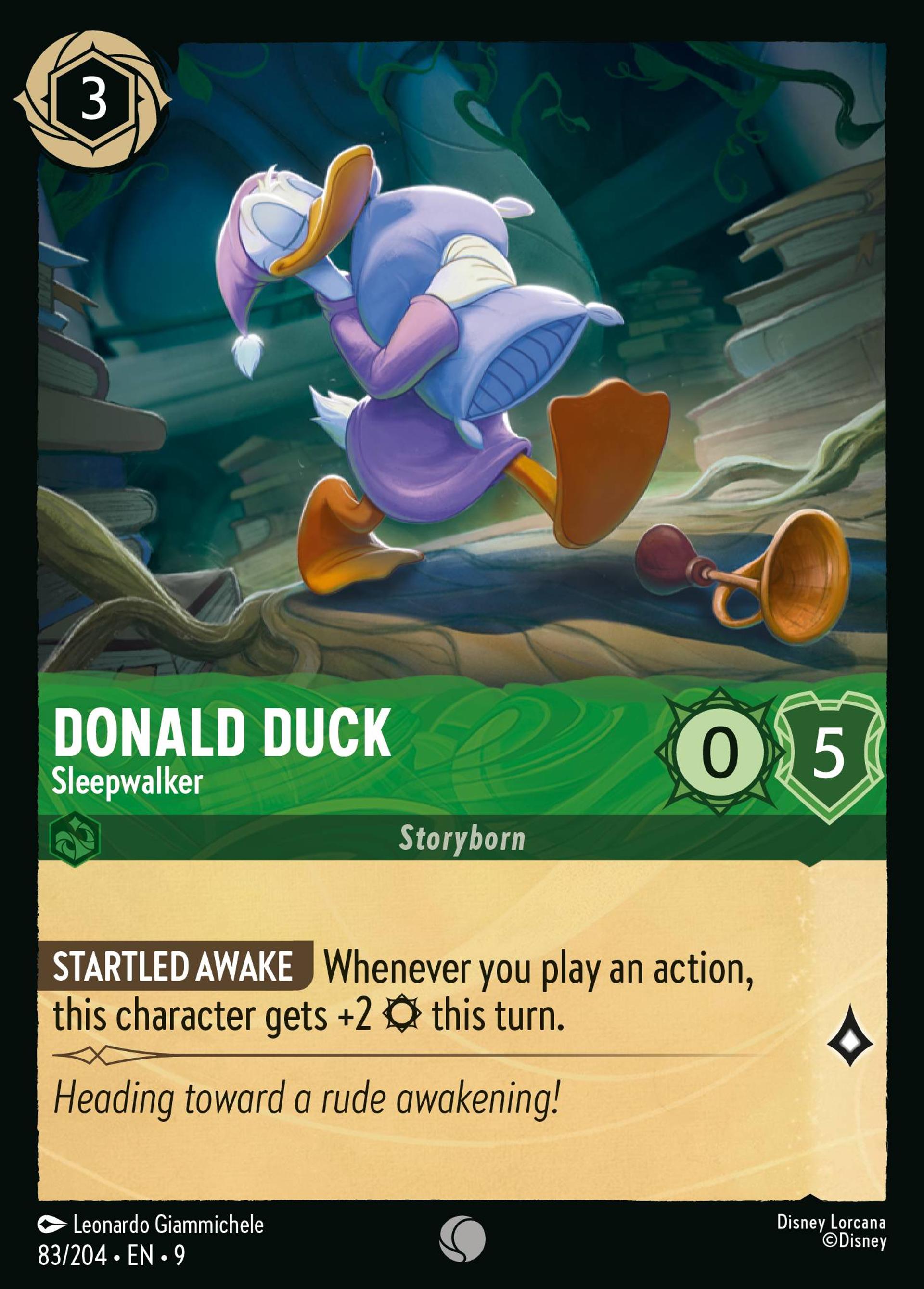 Donald Duck - Sleepwalker — Fabled — Lorcana