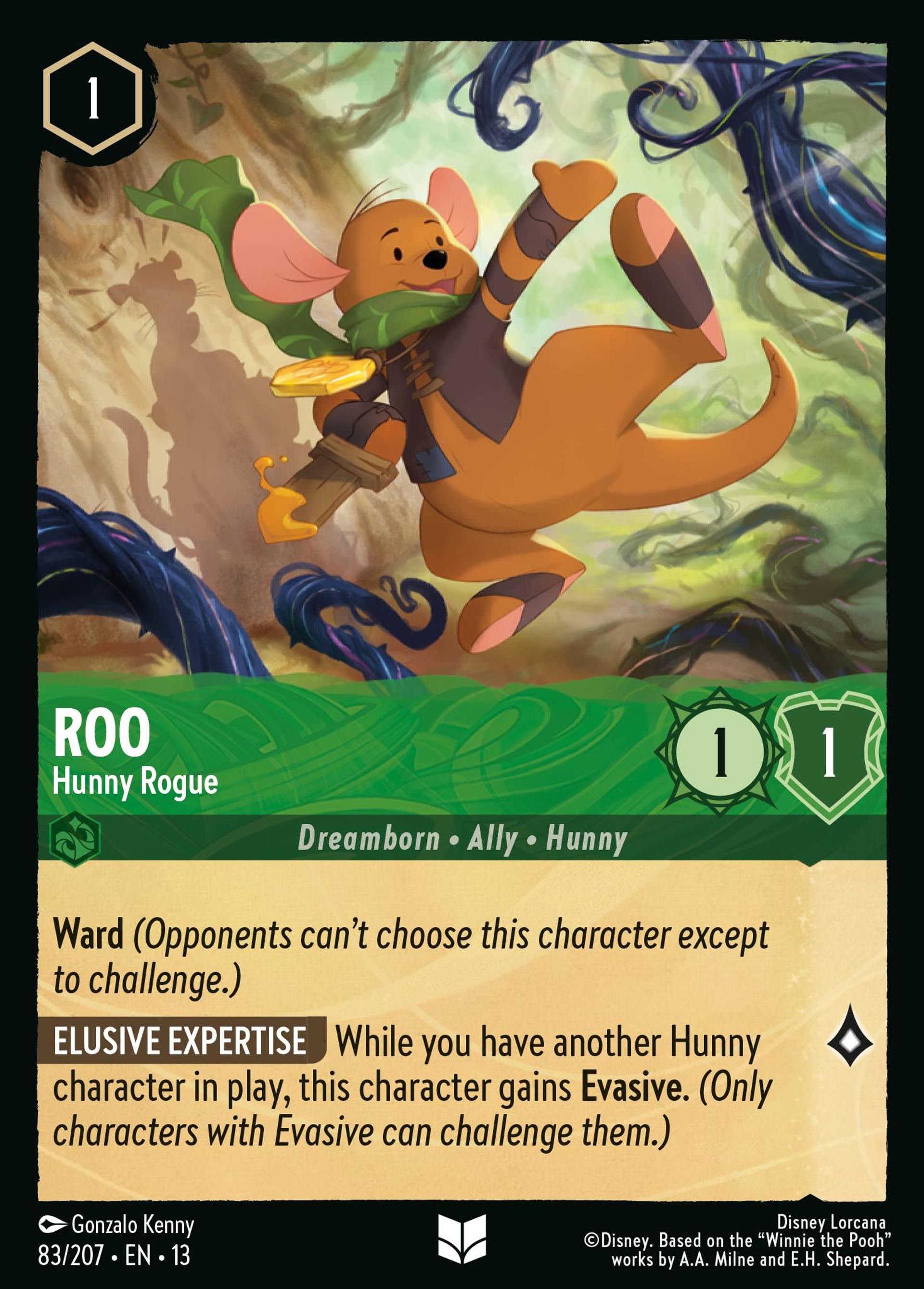 Roo - Hunny Rogue — Attack of the Vine! — Lorcana