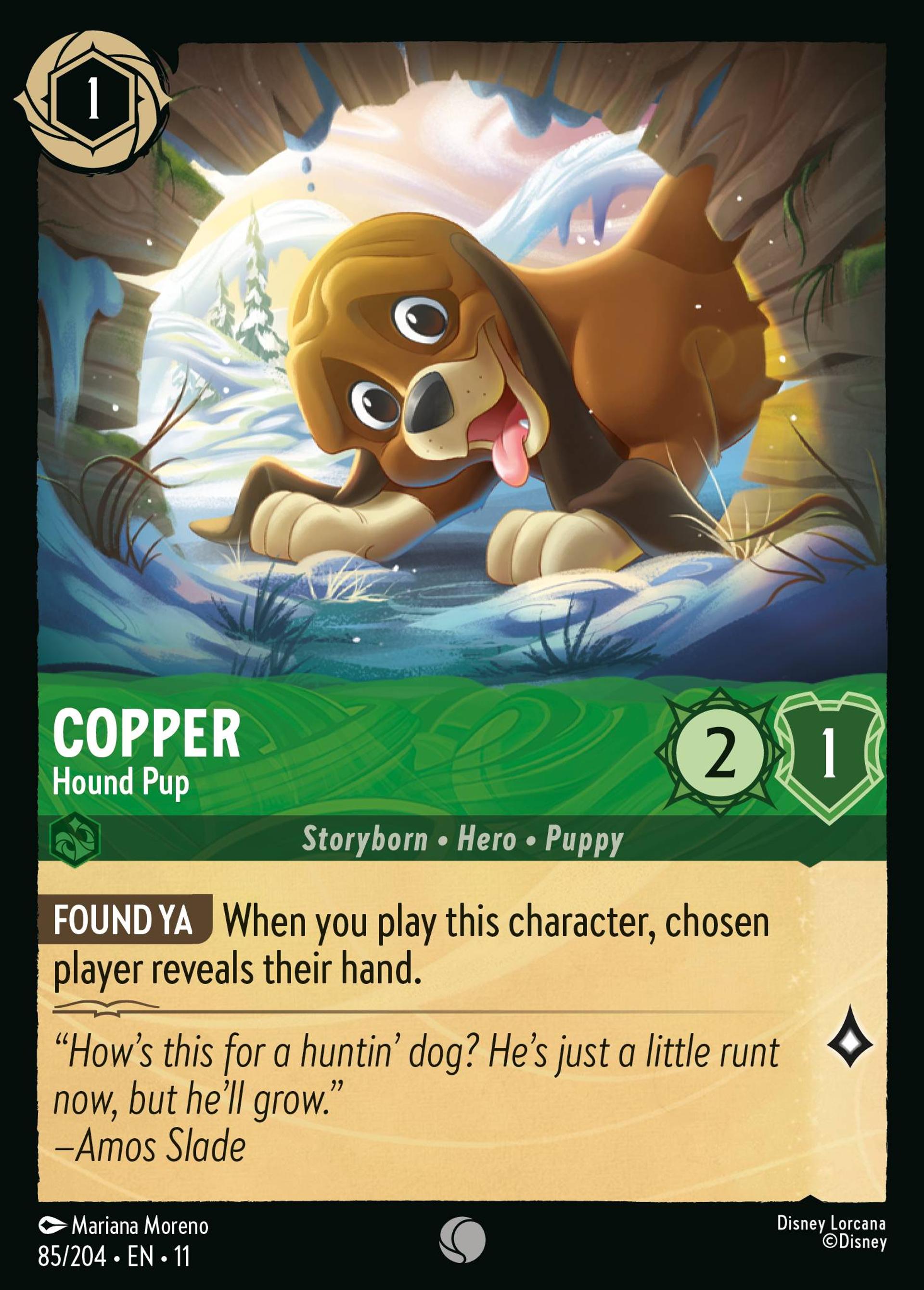Rouky - Chiot de chasse — Winterspell — Lorcana