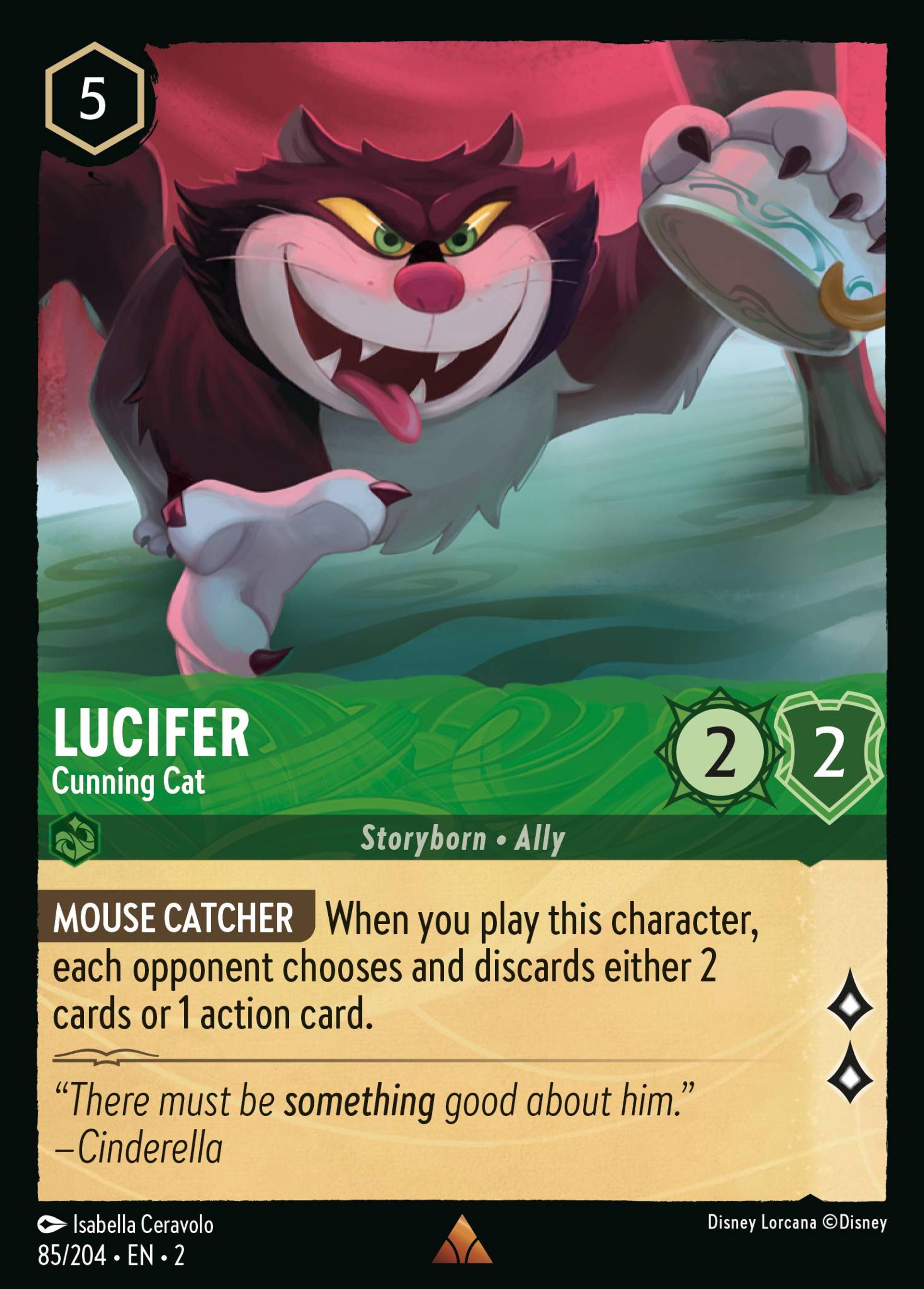 Lucifer - Chat sournois — Rise of the Floodborn — Lorcana