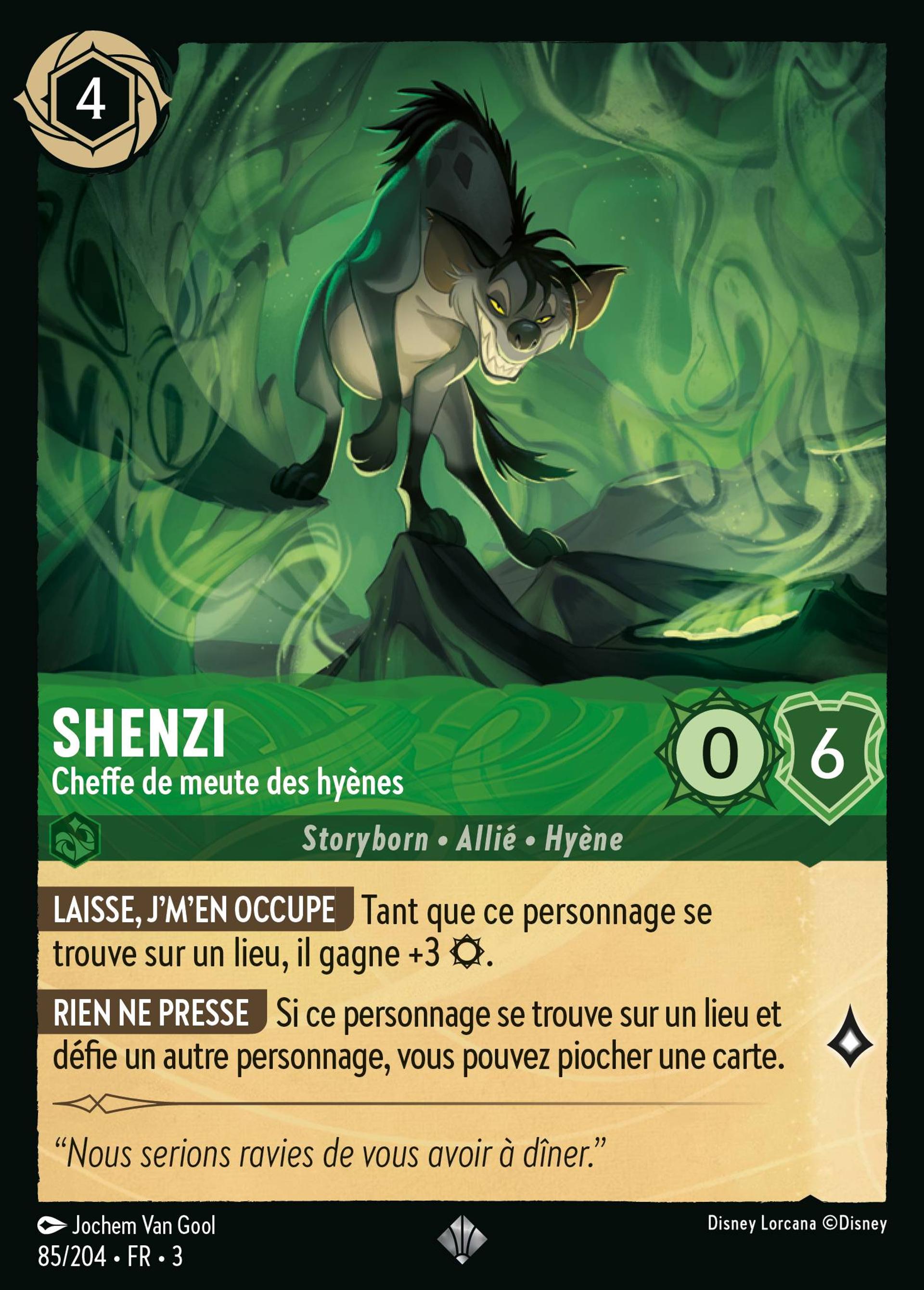 Shenzi - Cheffe de meute des hyènes — Into the Inklands — Lorcana