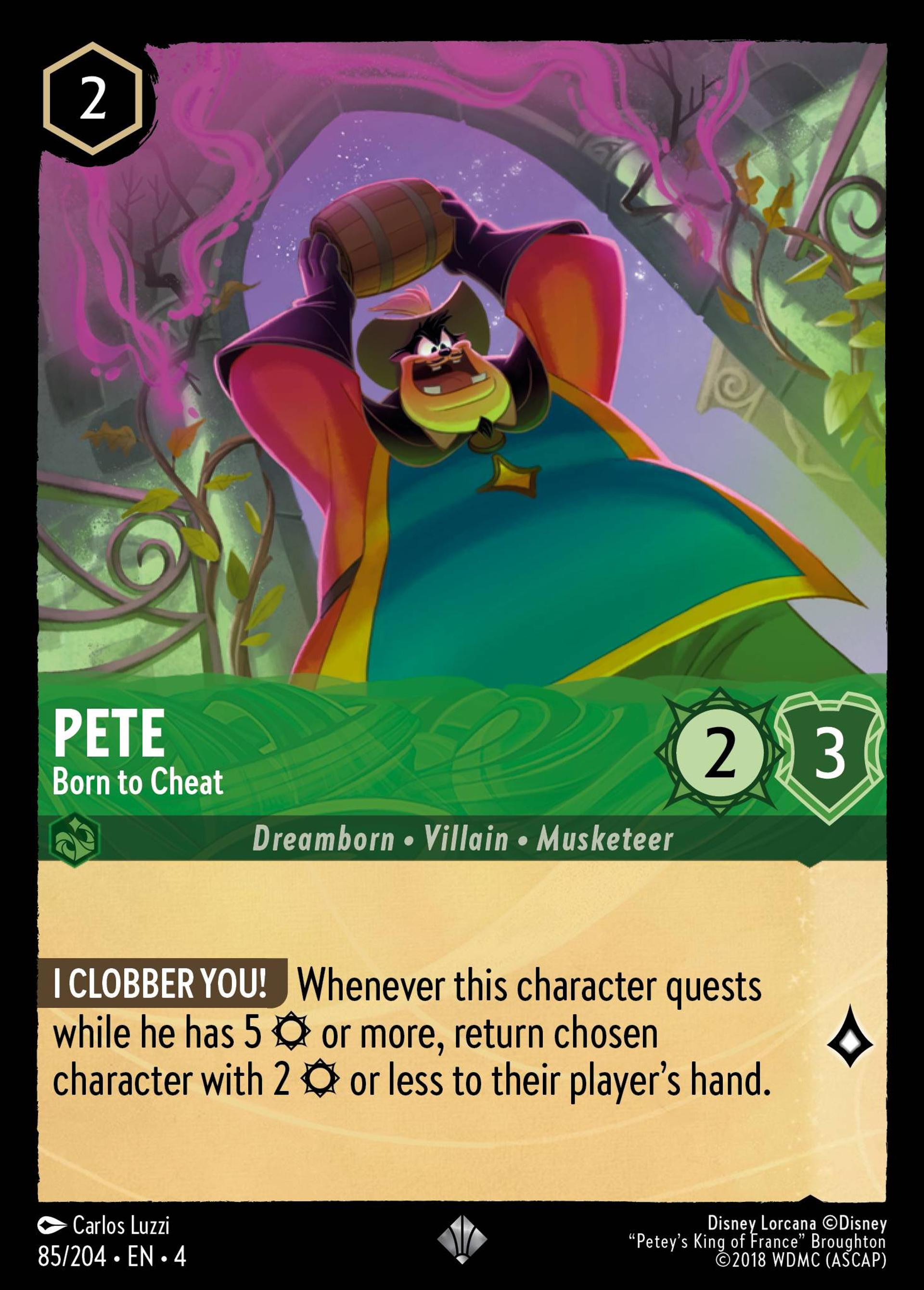 Pete - Born to Cheat — Ursula's Return — Lorcana