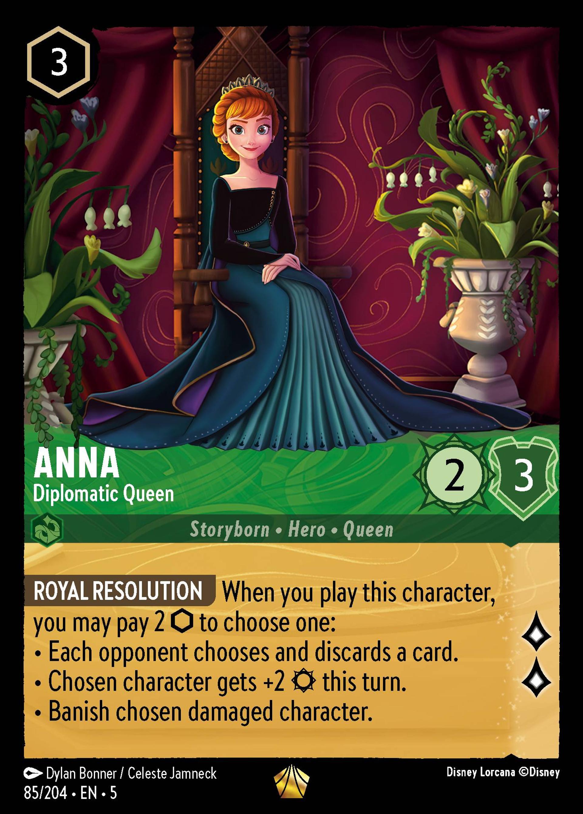 Anna - Reine diplomate — Shimmering Skies — Lorcana