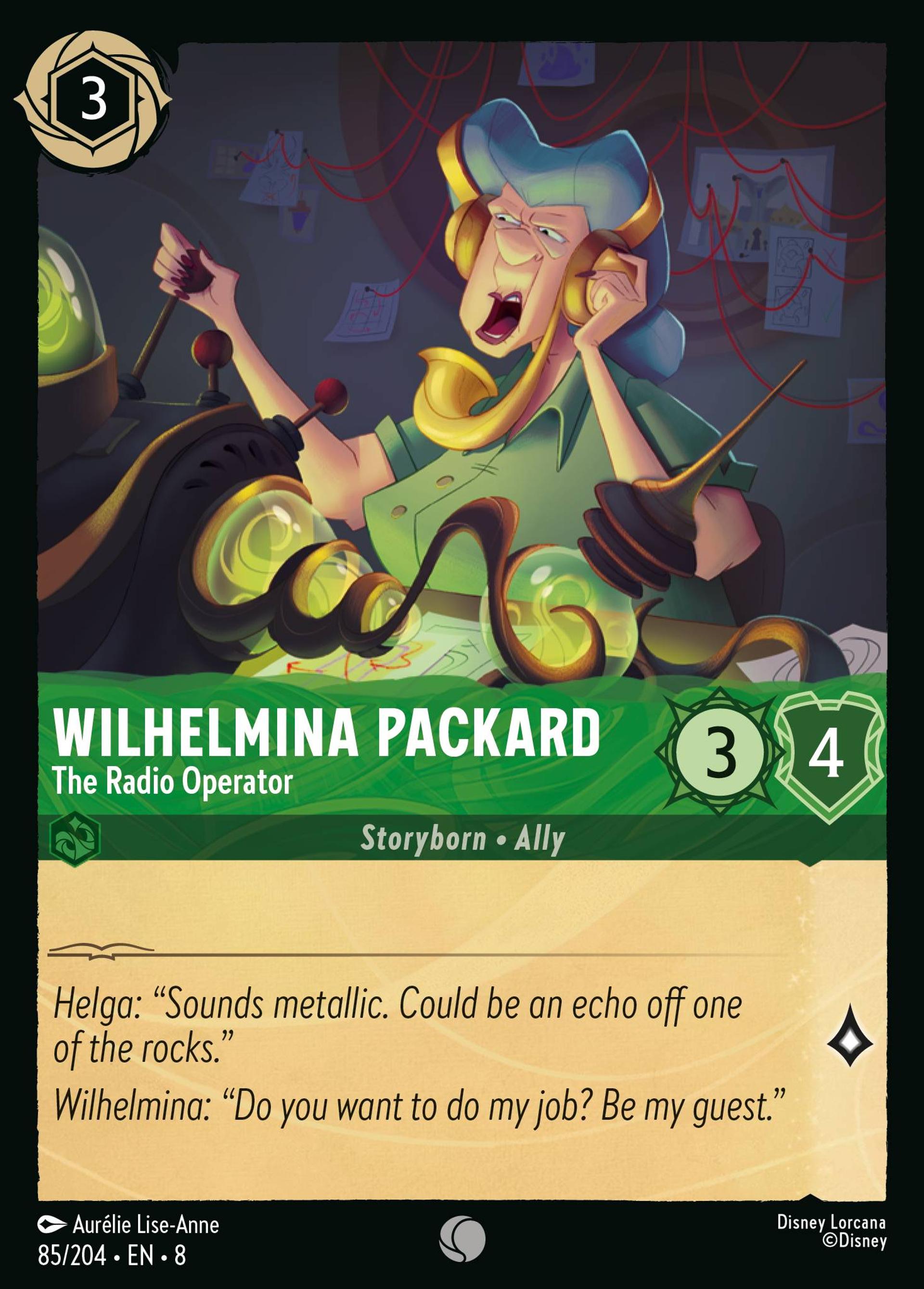Wilhelmina Packard - The Radio Operator — The Reign of Jafar — Lorcana