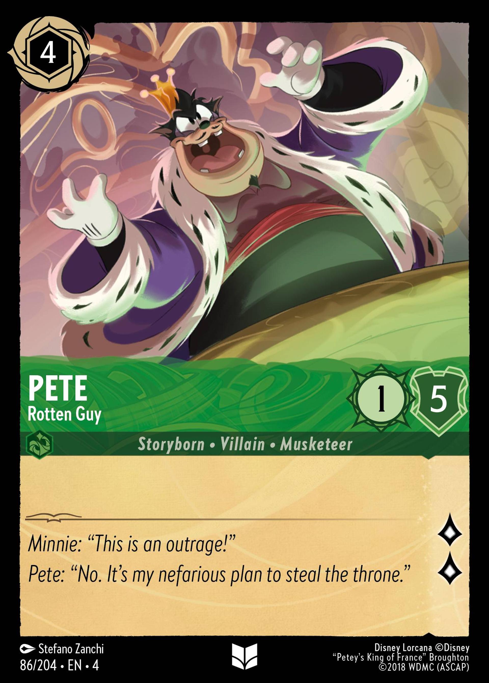 Pete - Rotten Guy — Ursula's Return — Lorcana