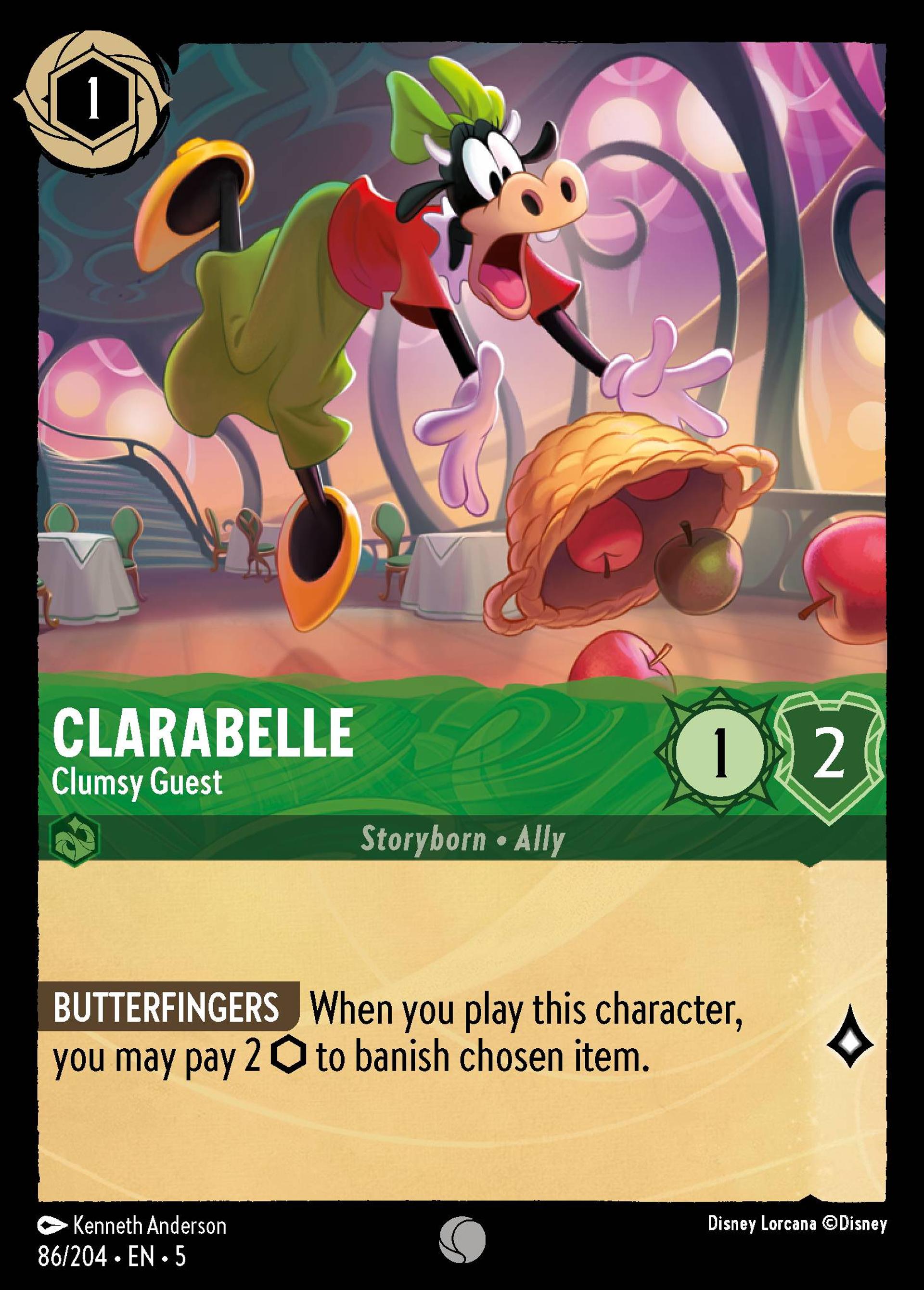 Clarabelle - Clumsy Guest — Shimmering Skies — Lorcana