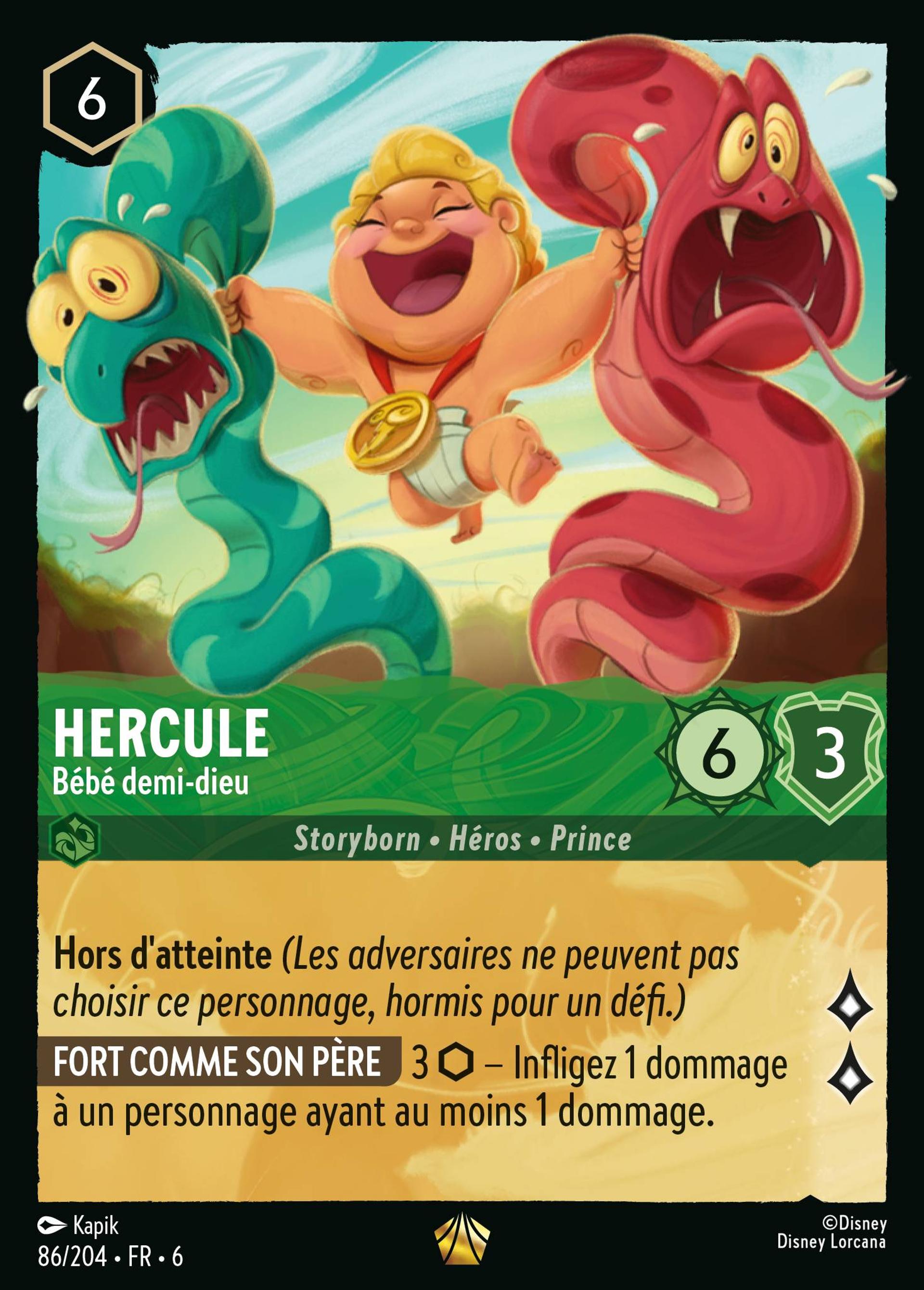 Hercule - Bébé demi-dieu — Azurite Sea — Lorcana