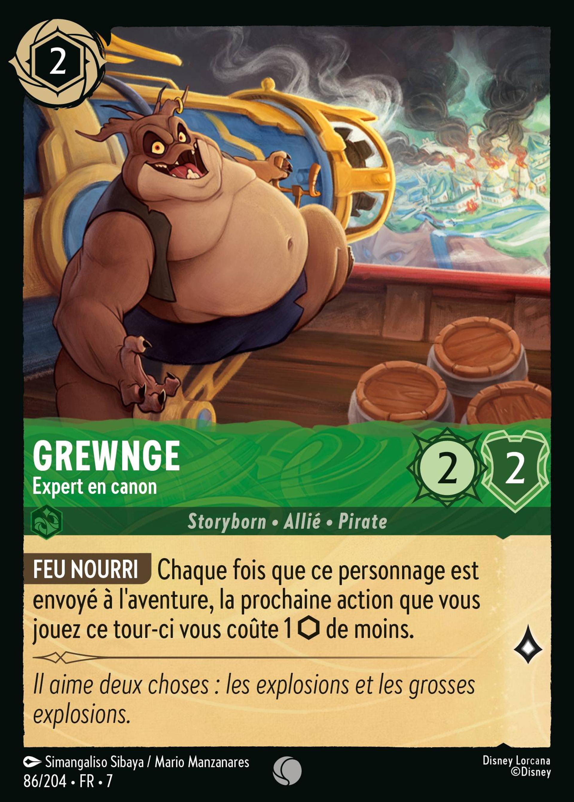 Grewnge - Expert en canon — Archazia's Island — Lorcana