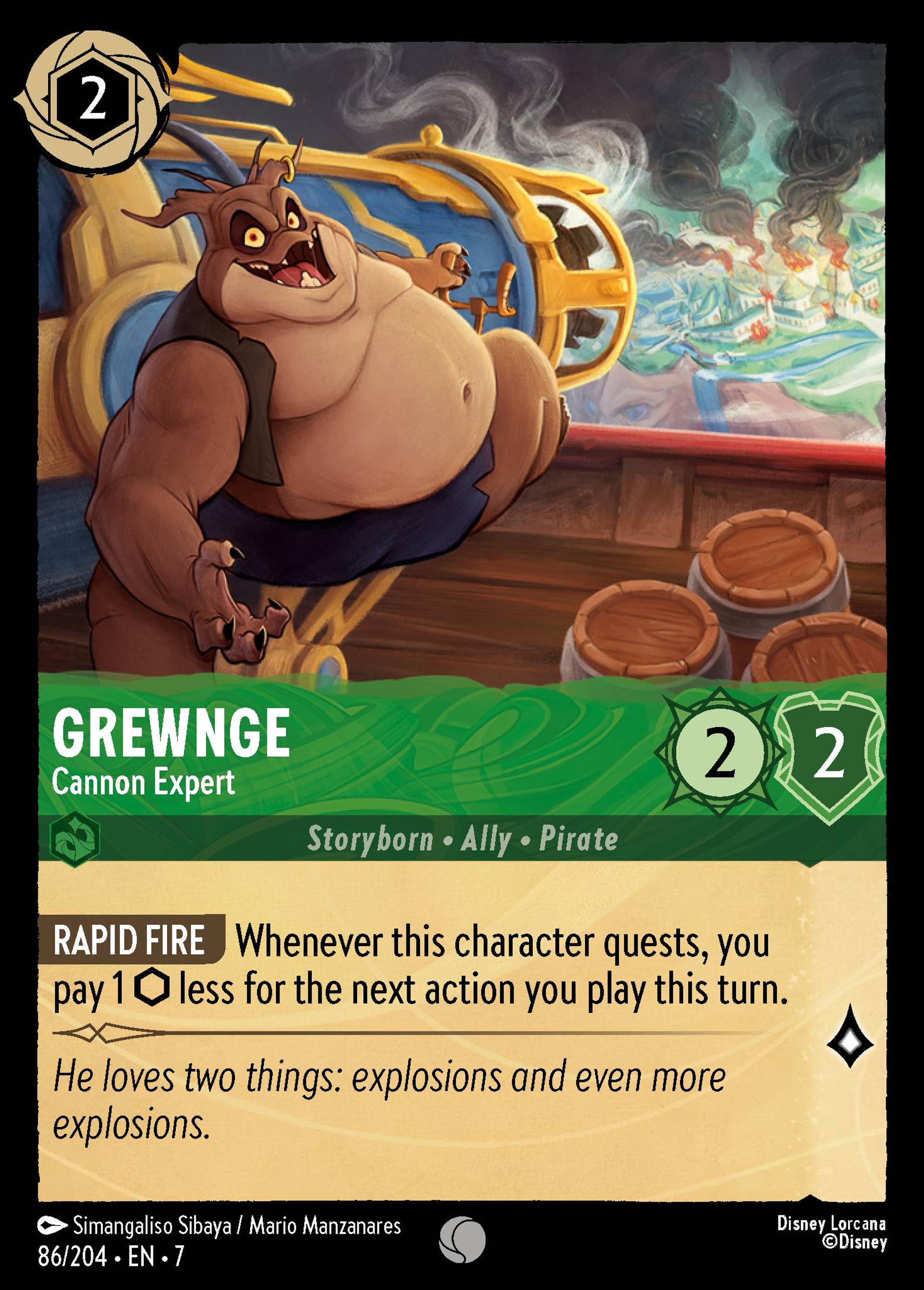 Grewnge - Expert en canon — Archazia's Island — Lorcana