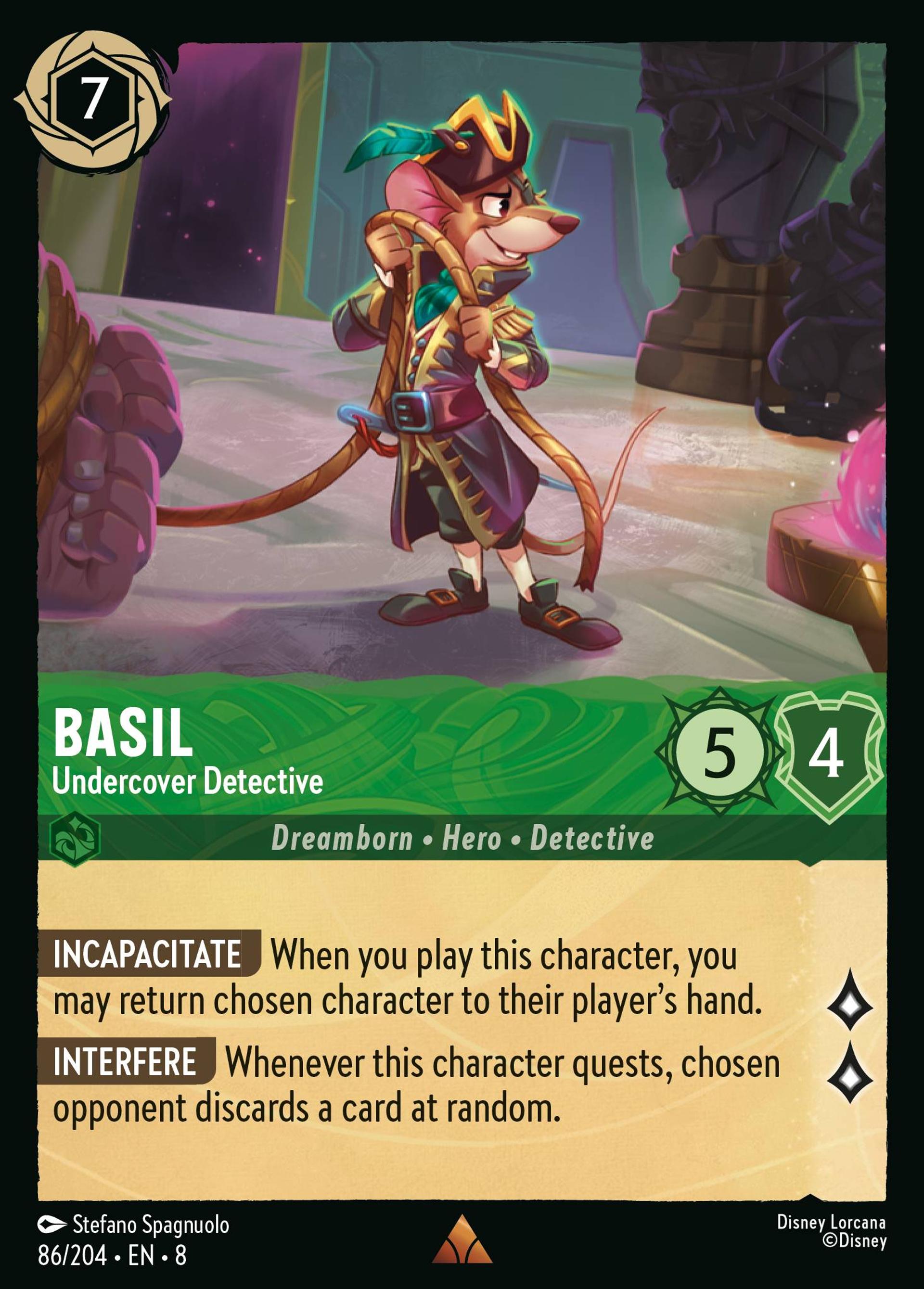 Basil - Détective infiltré — The Reign of Jafar — Lorcana