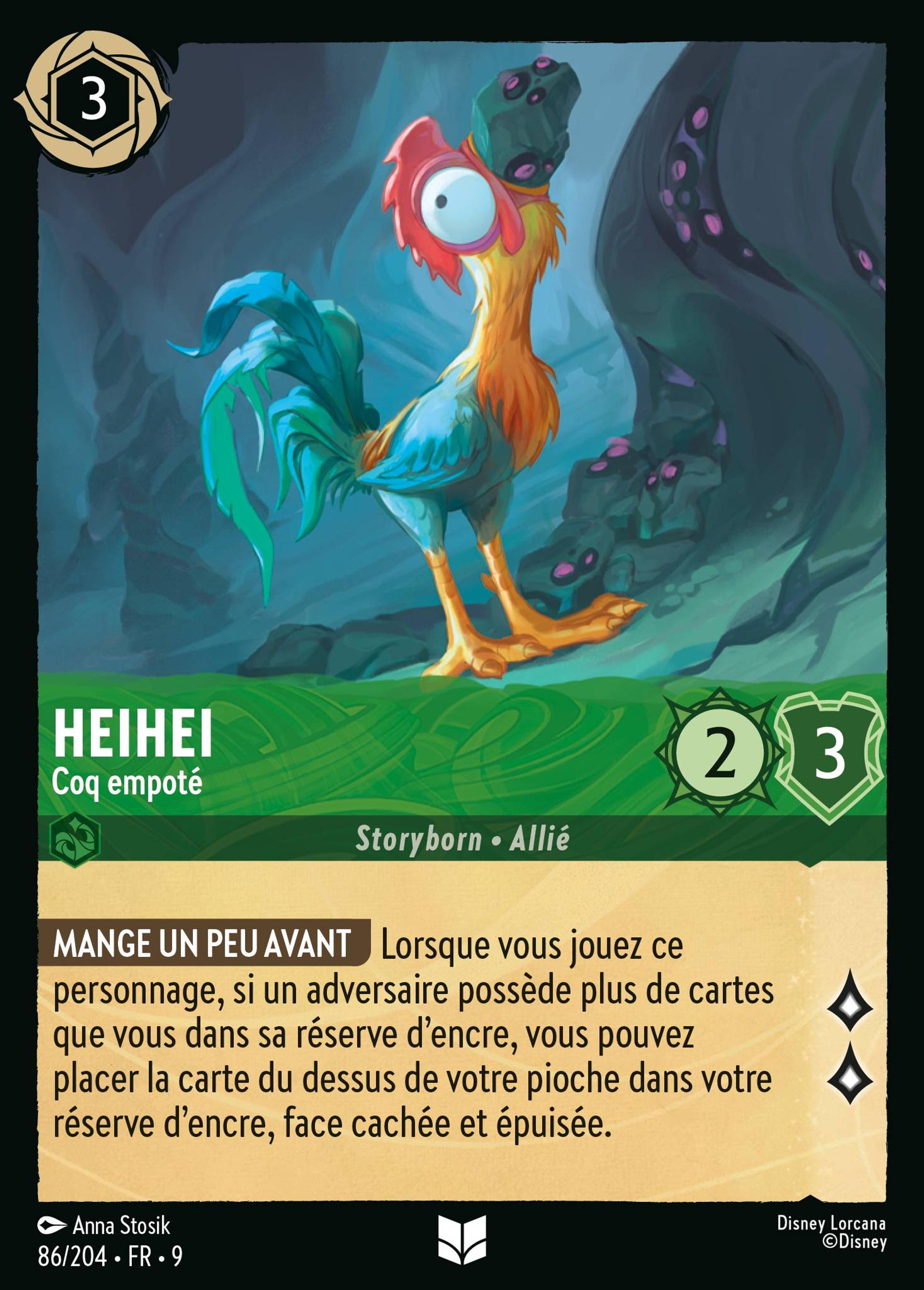 Heihei - Coq empoté — Fabled — Lorcana