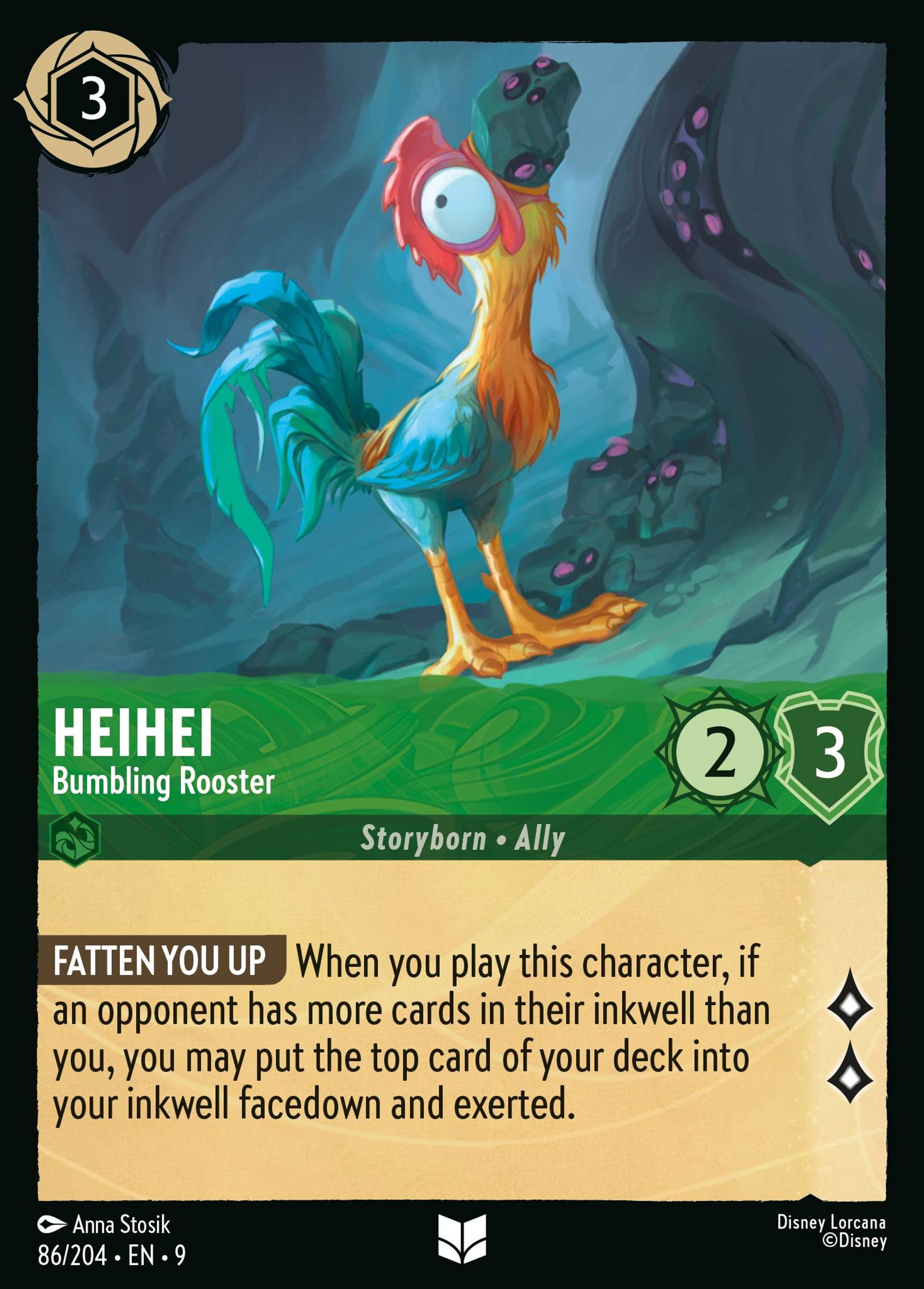 HeiHei - Bumbling Rooster — Fabled — Lorcana