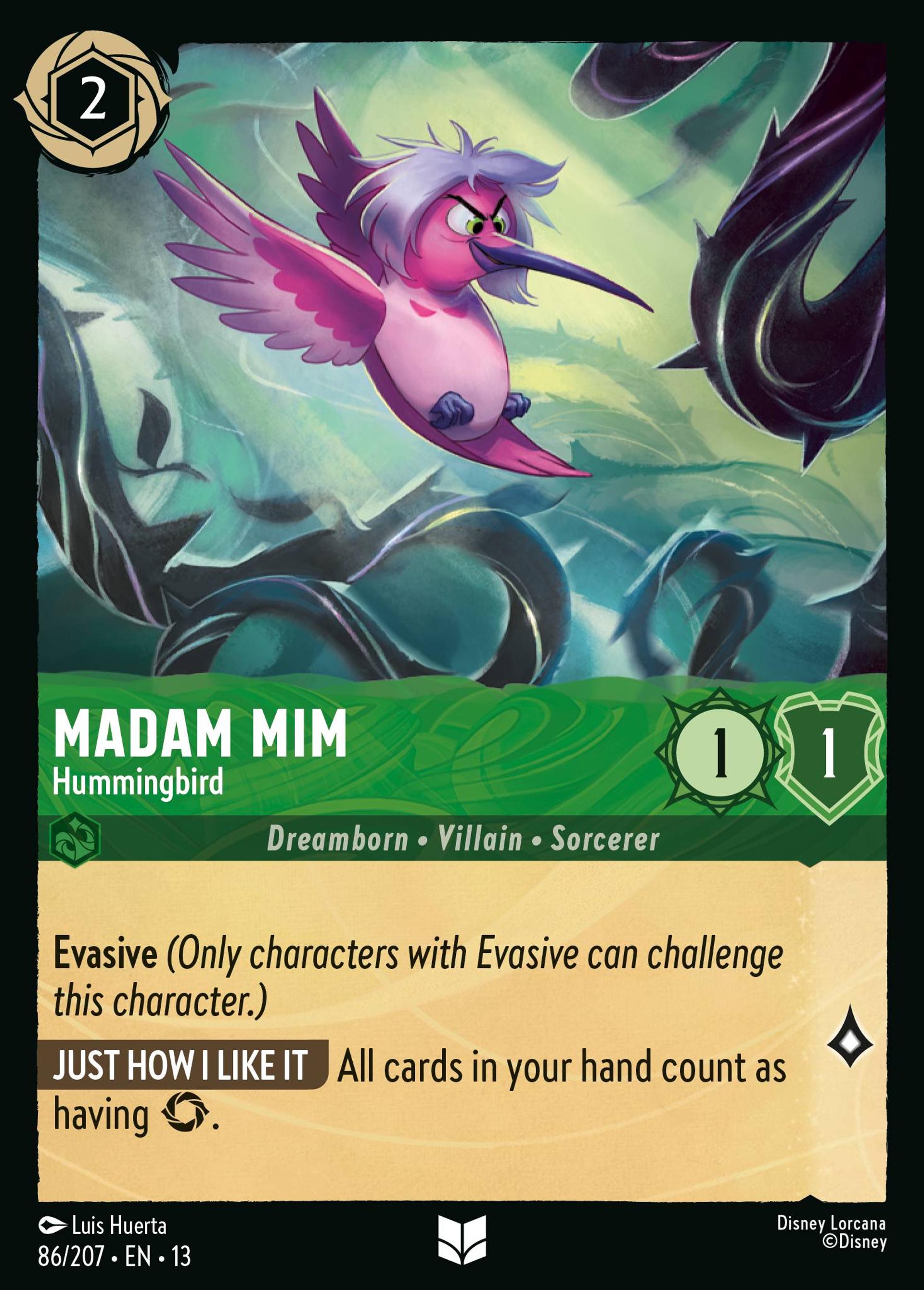 Madam Mim - Hummingbird — Attack of the Vine! — Lorcana
