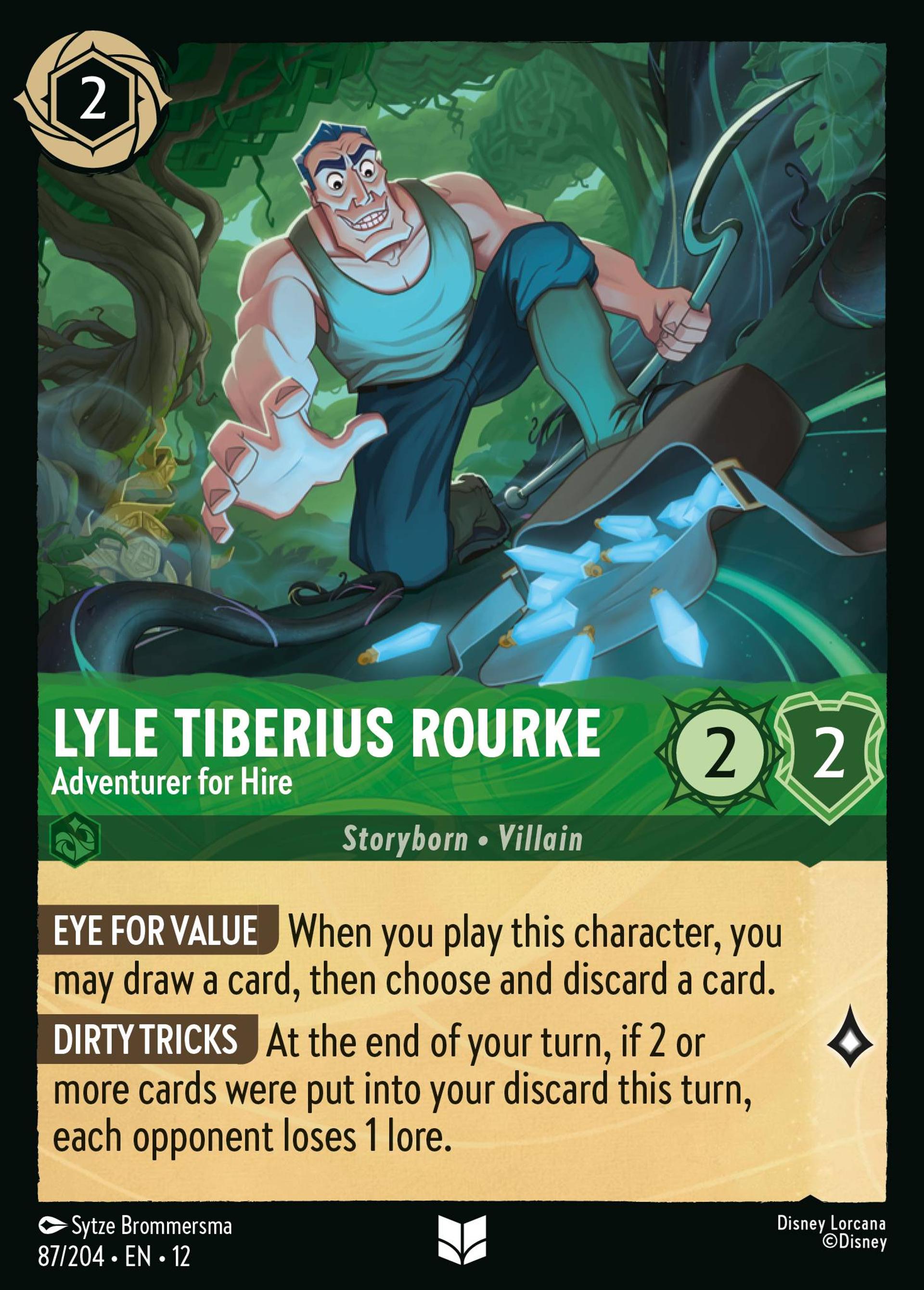 Lyle Tiberius Rourke - Aventurier à engager — Wilds Unknown — Lorcana