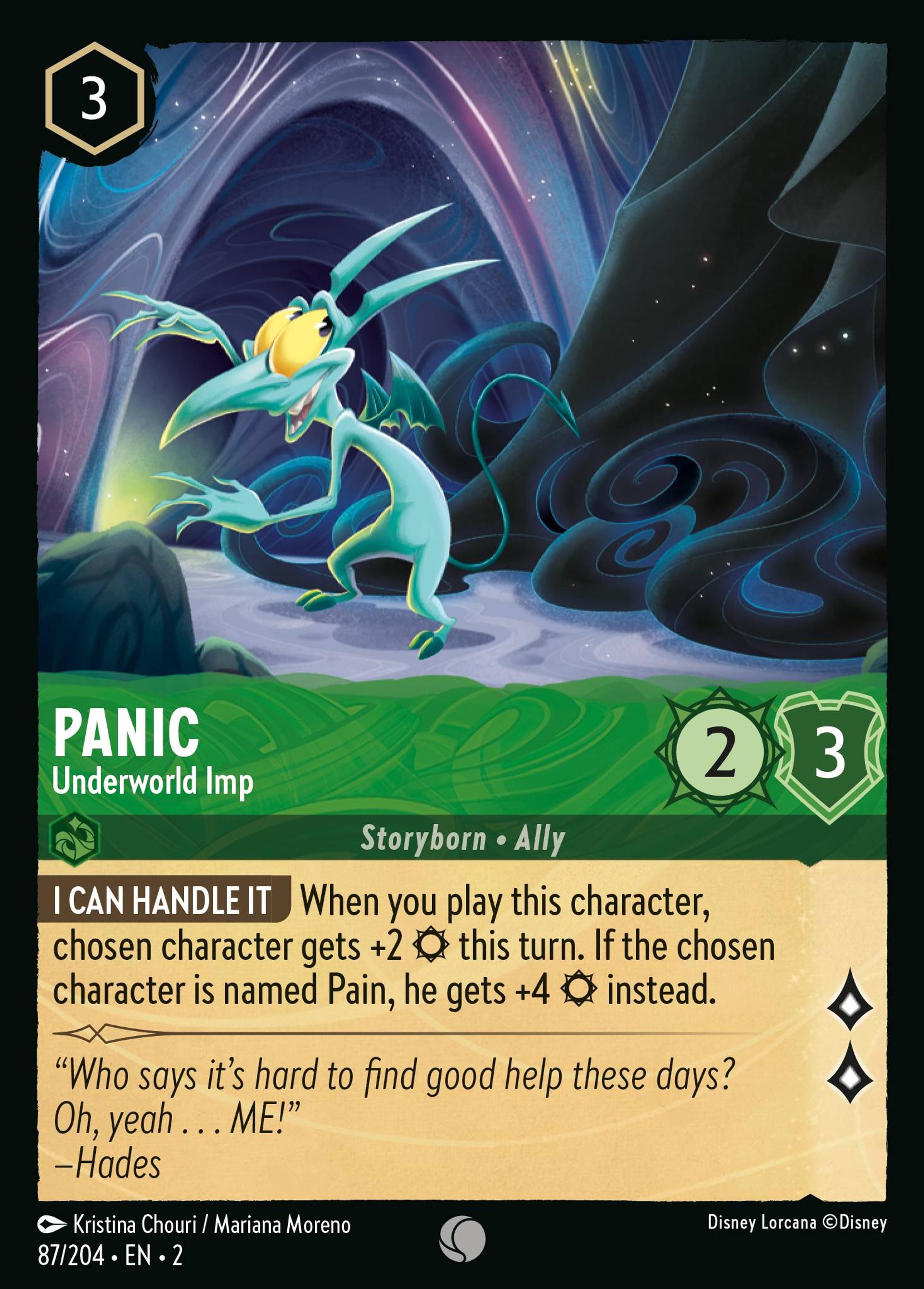Panique - Diablotin des Enfers — Rise of the Floodborn — Lorcana