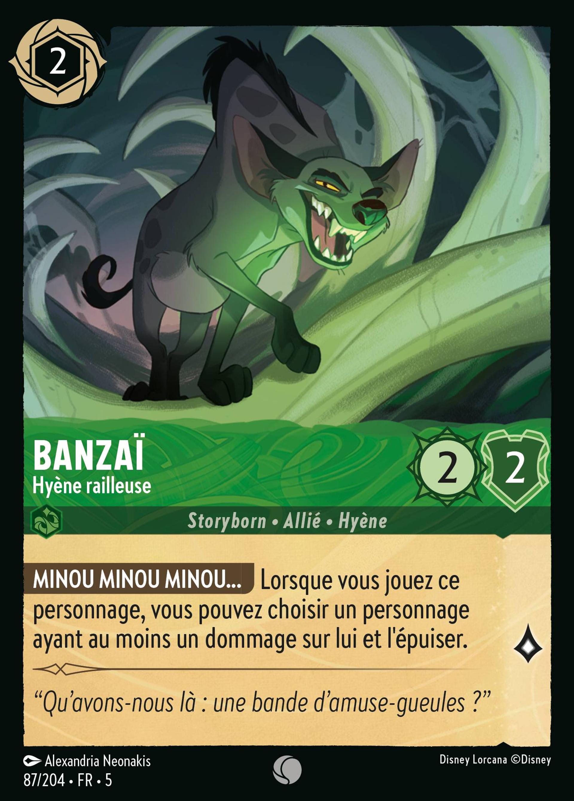 Banzaï - Hyène railleuse — Shimmering Skies — Lorcana