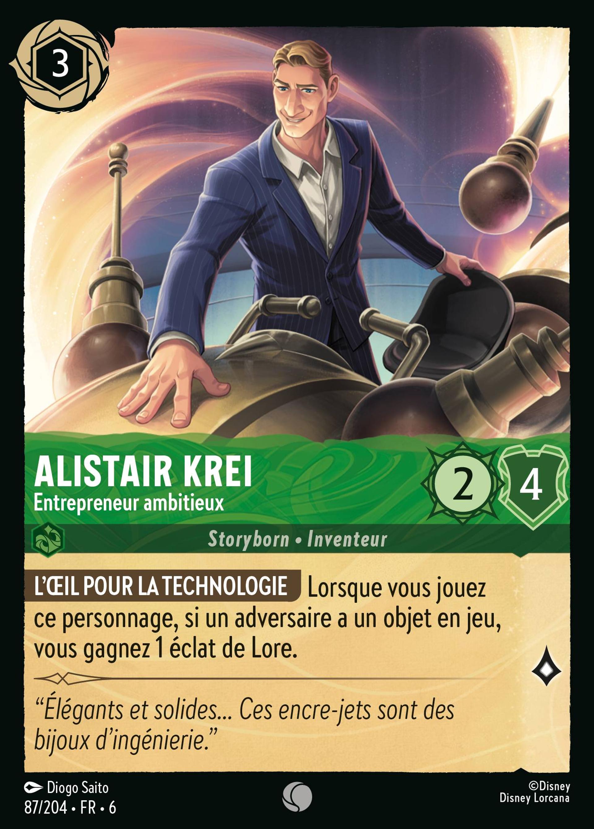Alistair Krei - Entrepreneur ambitieux — Azurite Sea — Lorcana