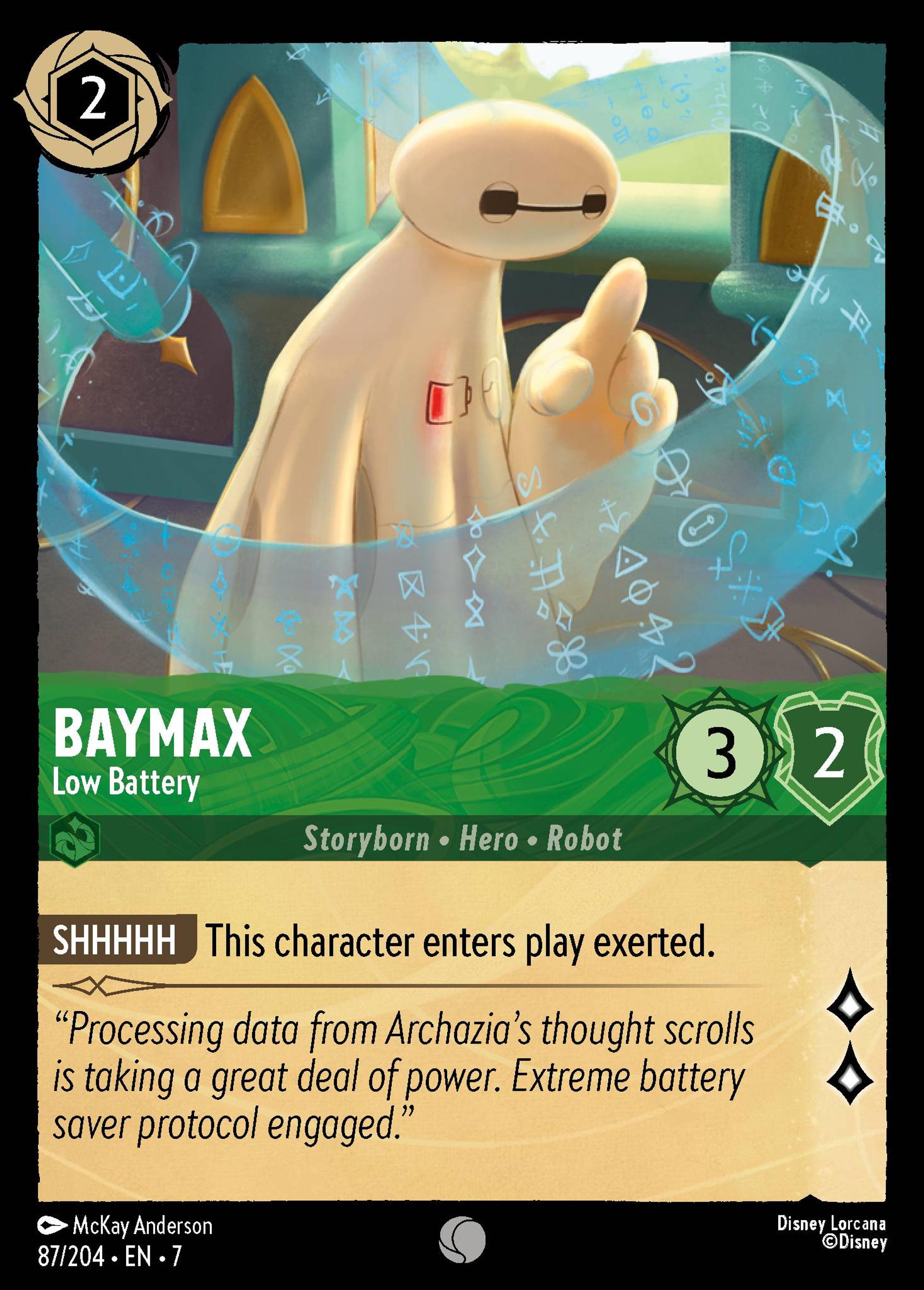 Baymax - Low Battery — Archazia's Island — Lorcana