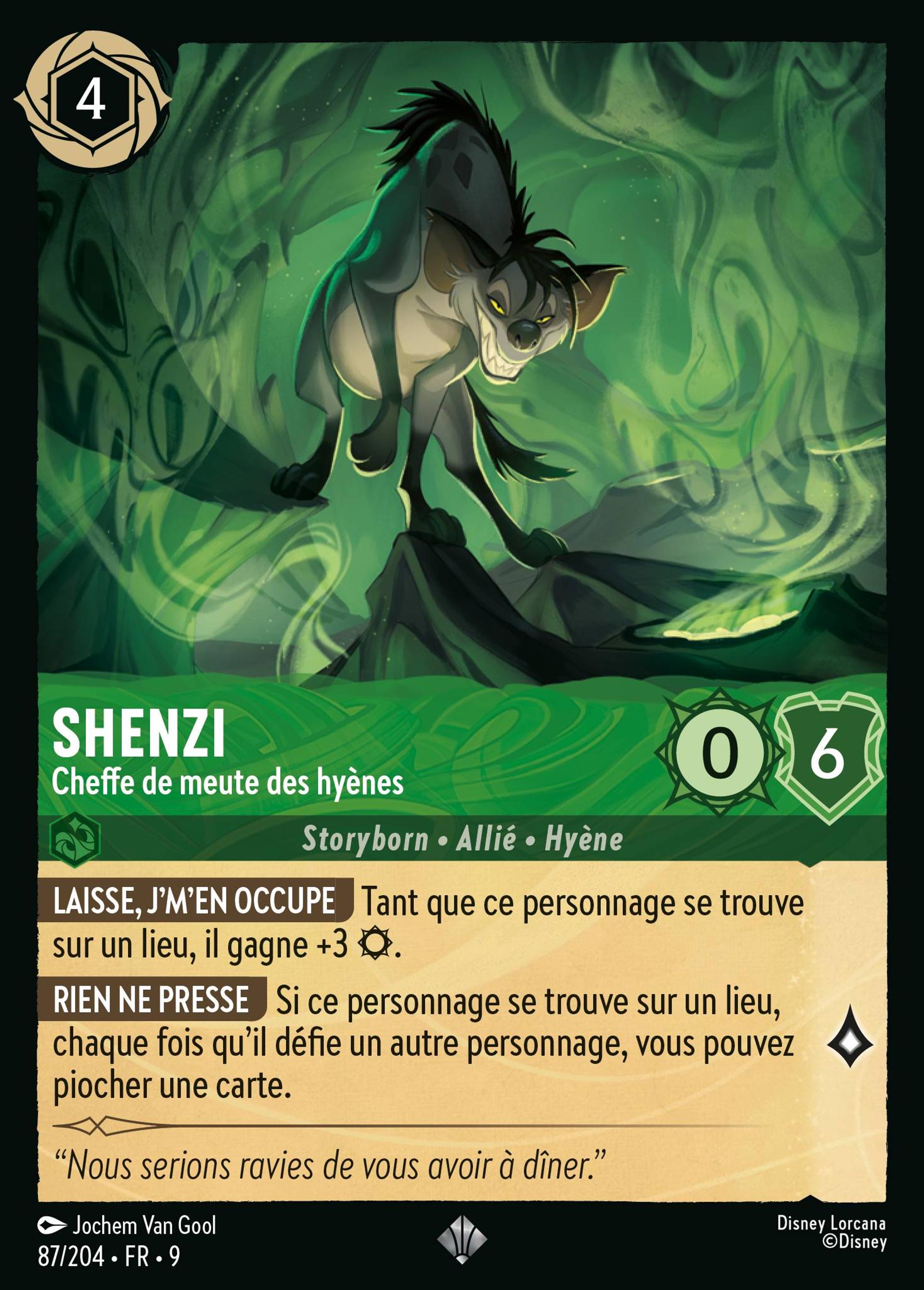 Shenzi - Cheffe de meute des hyènes — Fabled — Lorcana