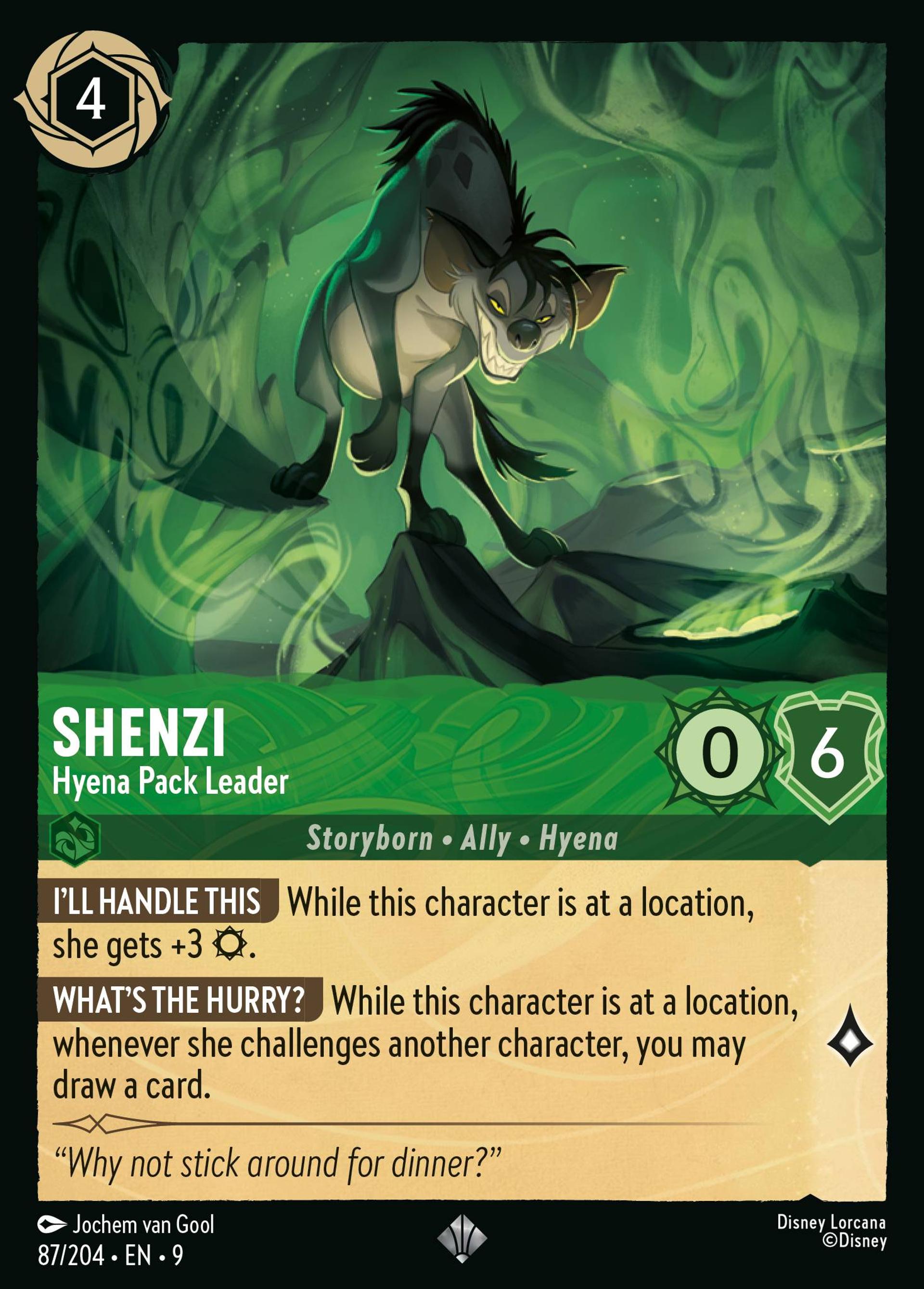 Shenzi - Hyena Pack Leader — Fabled — Lorcana