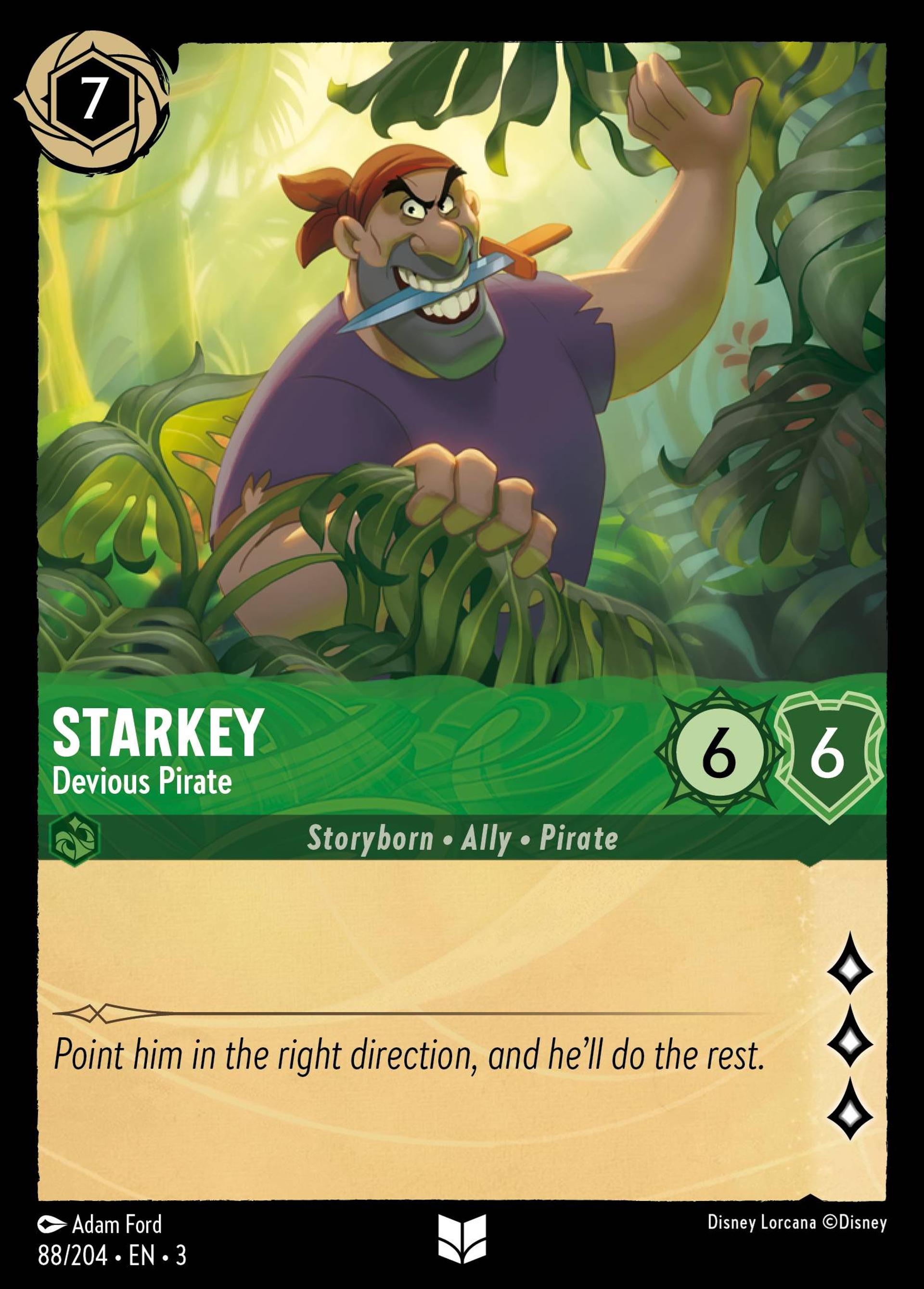 Starkey - Devious Pirate — Into the Inklands — Lorcana