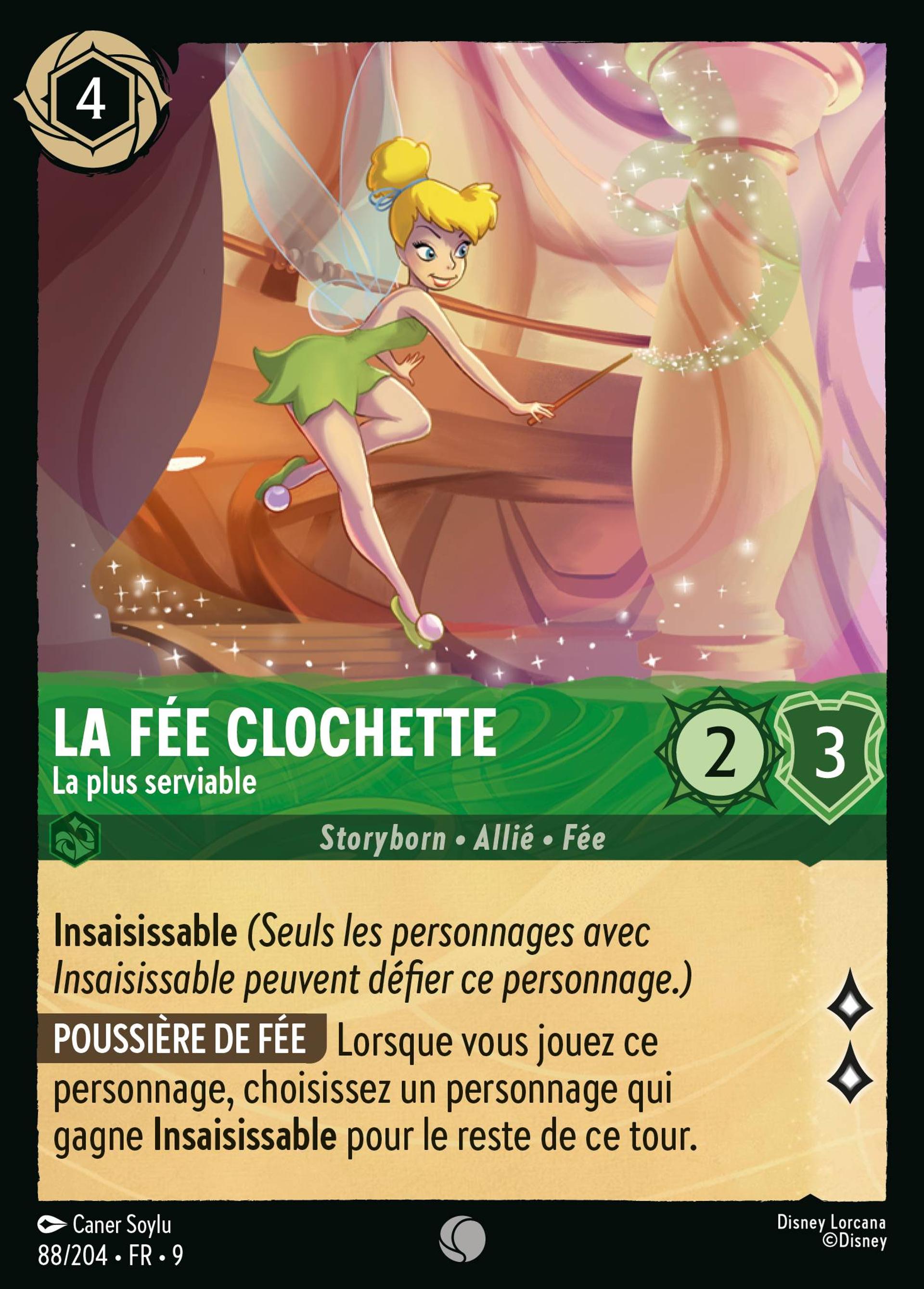 La Fée Clochette - La plus serviable — Fabled — Lorcana