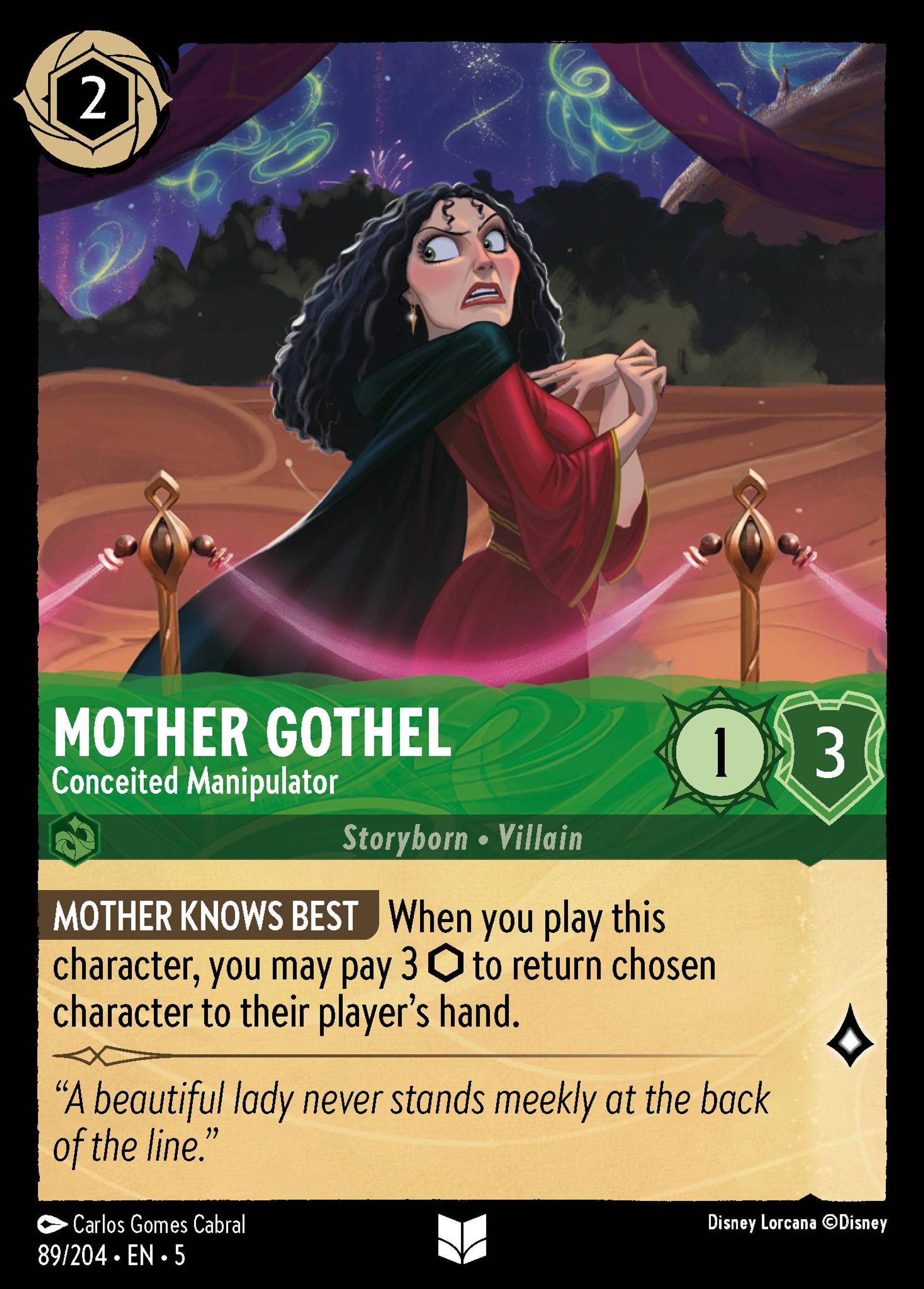Mother Gothel - Conceited Manipulator — Shimmering Skies — Lorcana