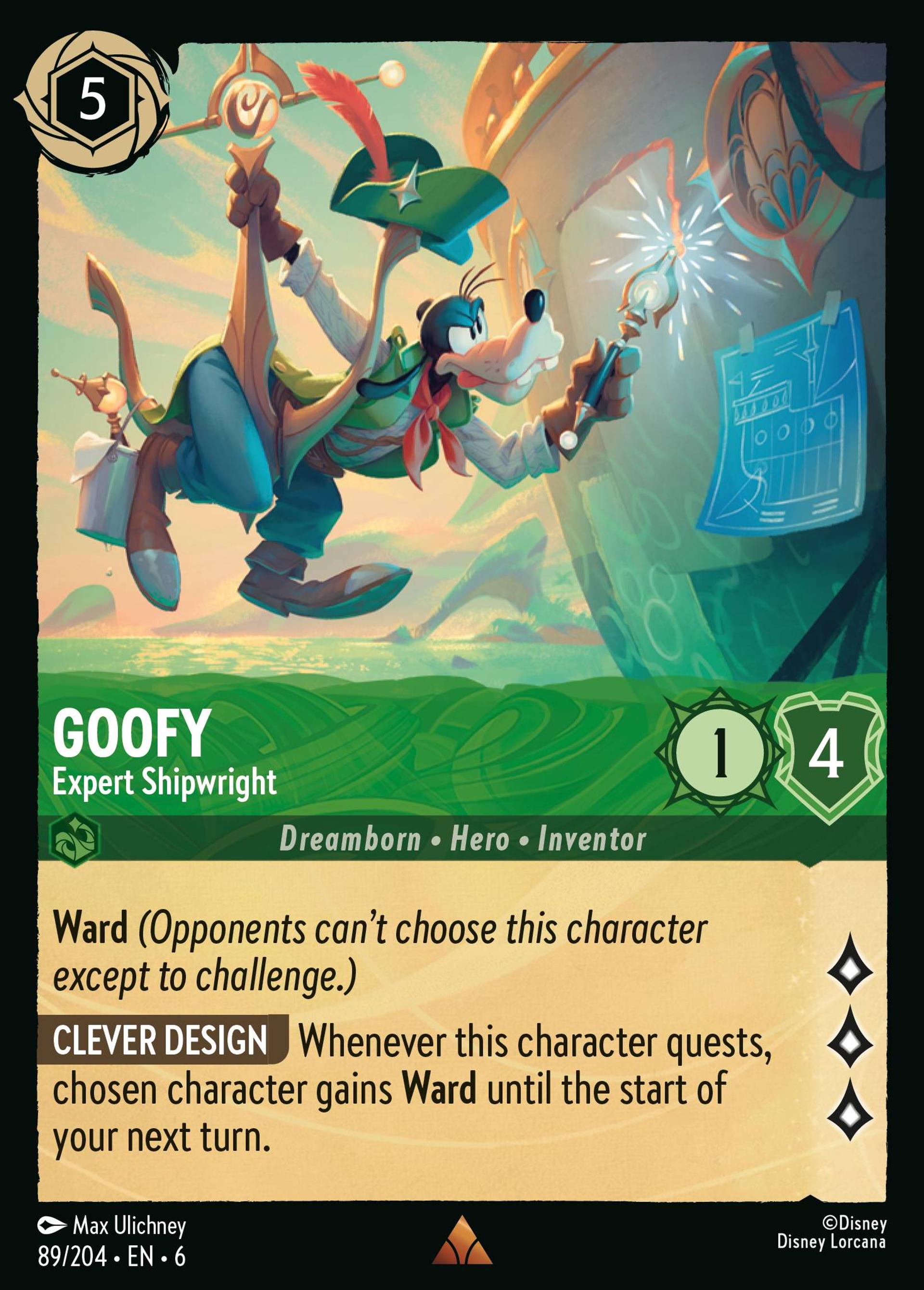 Goofy - Expert Shipwright — Azurite Sea — Lorcana