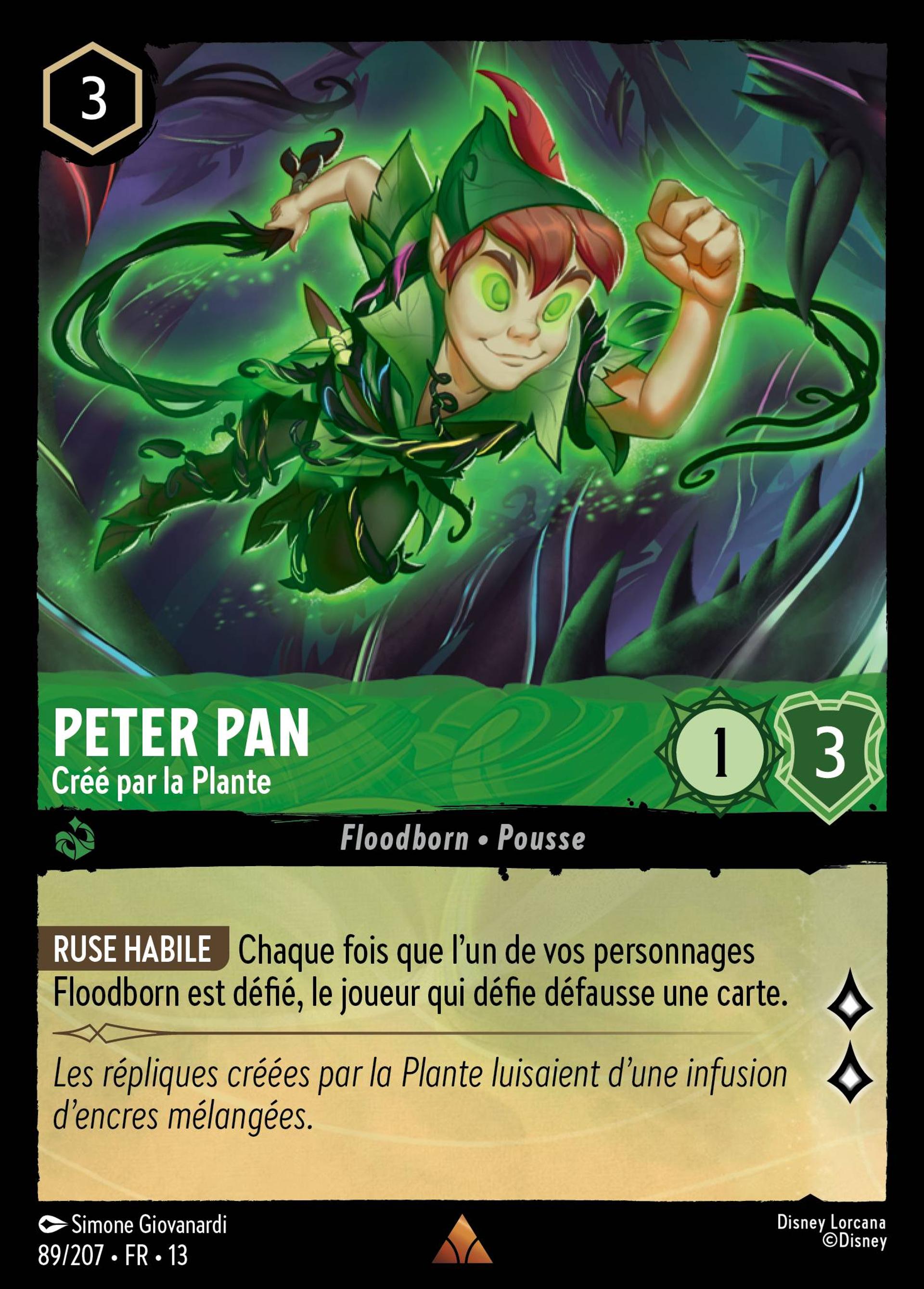 Peter Pan - Créé par la Plante — Attack of the Vine! — Lorcana