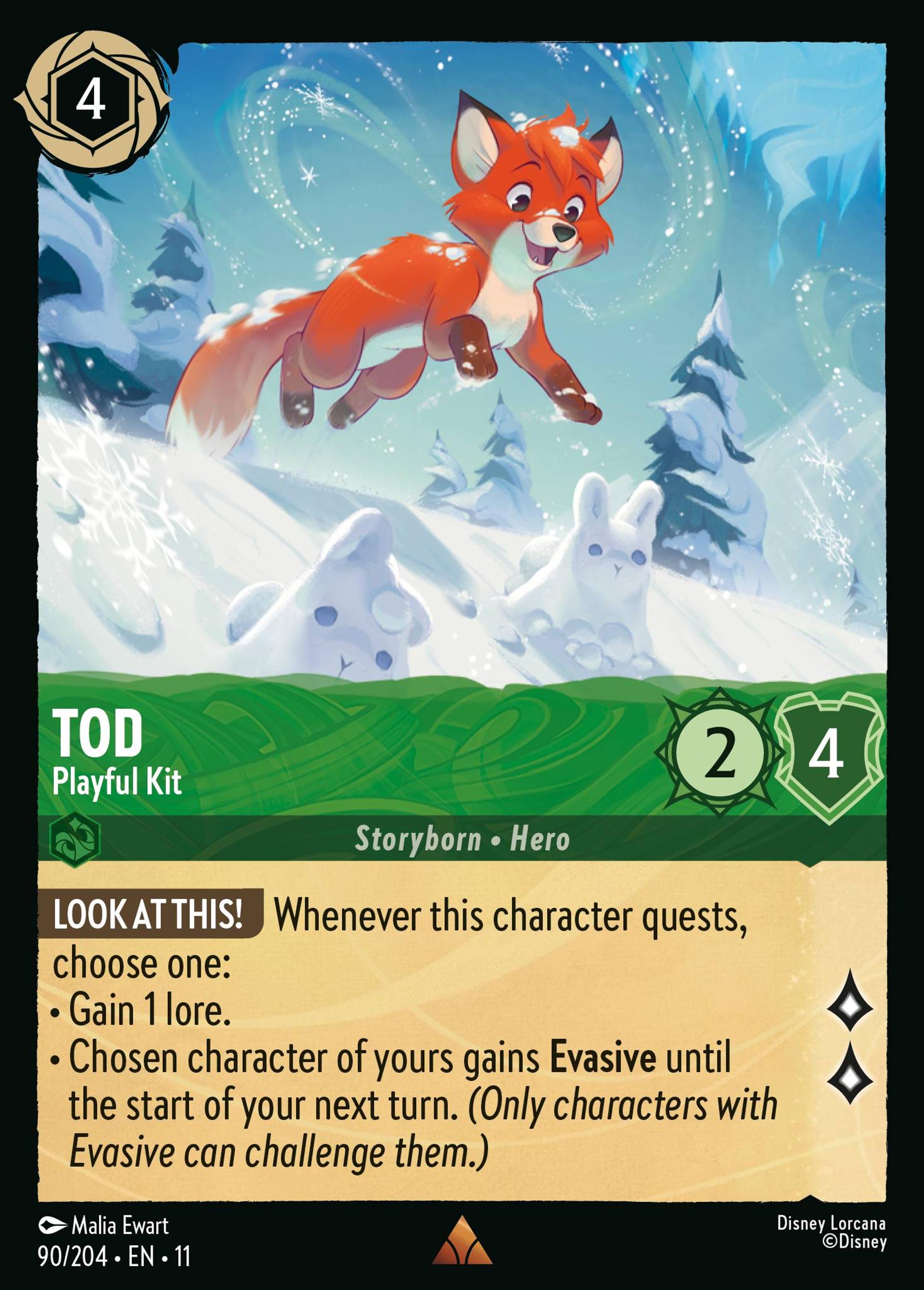 Rox - Renardeau joueur — Winterspell — Lorcana
