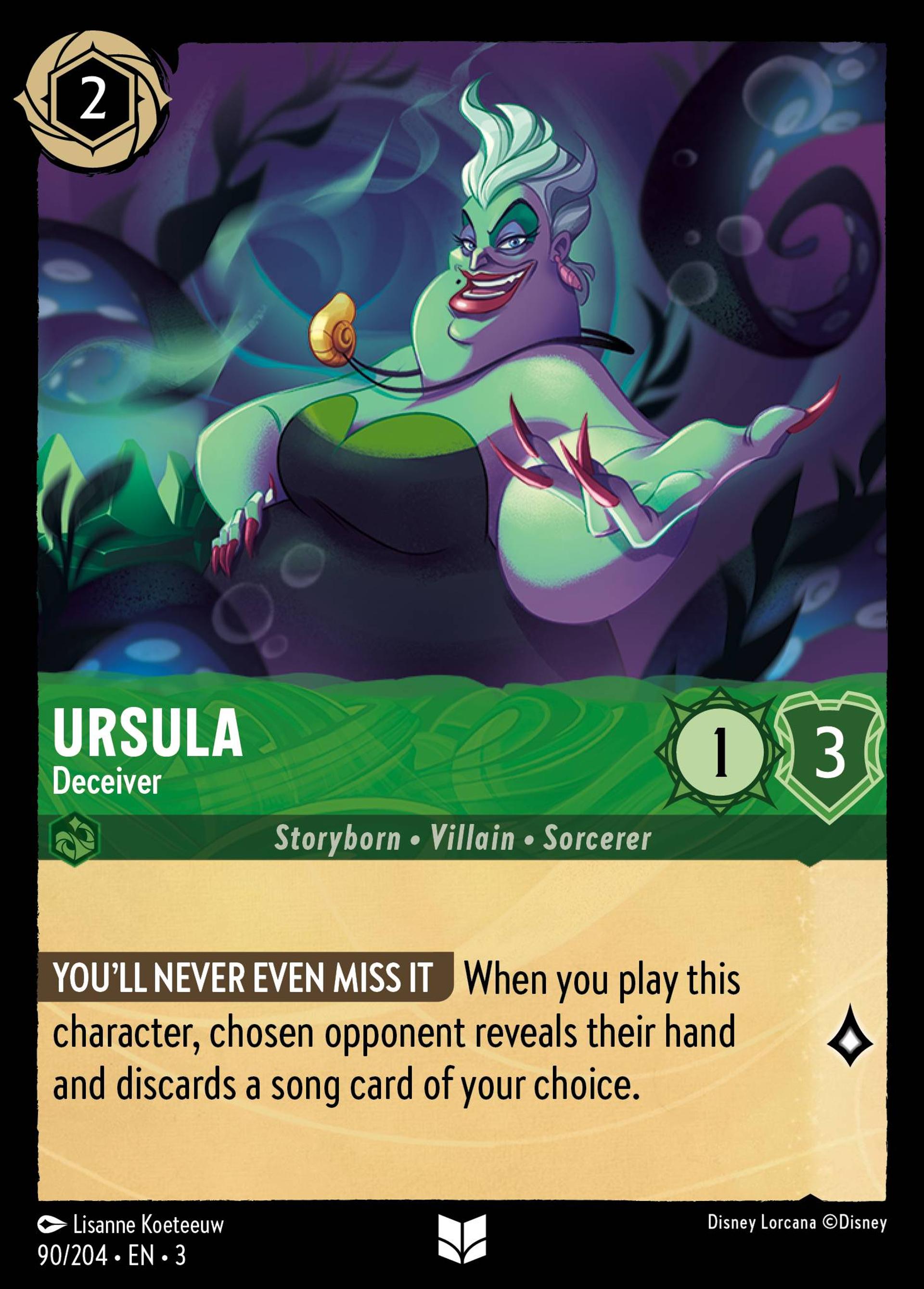 Ursula - Deceiver — Into the Inklands — Lorcana