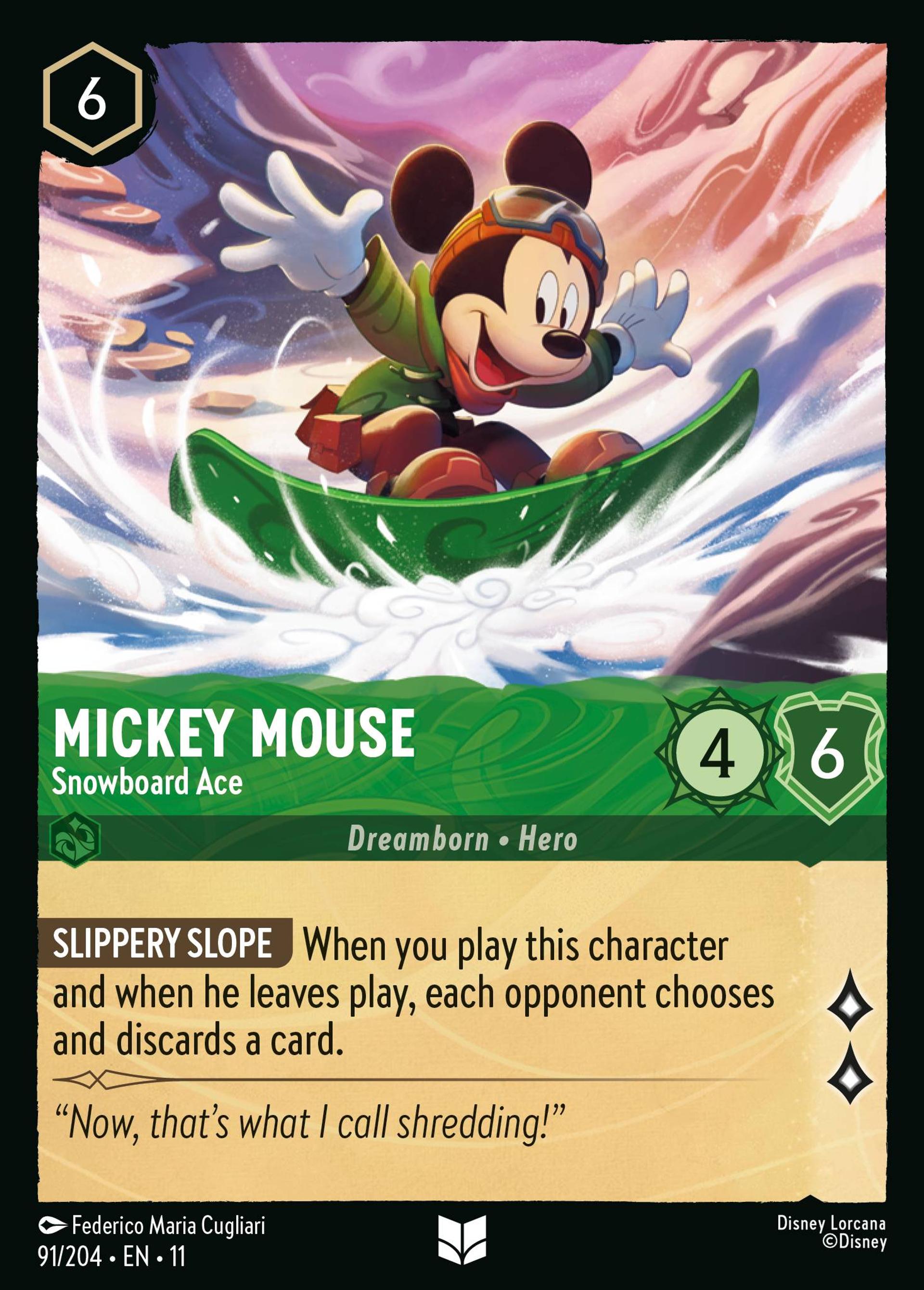 Mickey Mouse - As du snowboard — Winterspell — Lorcana