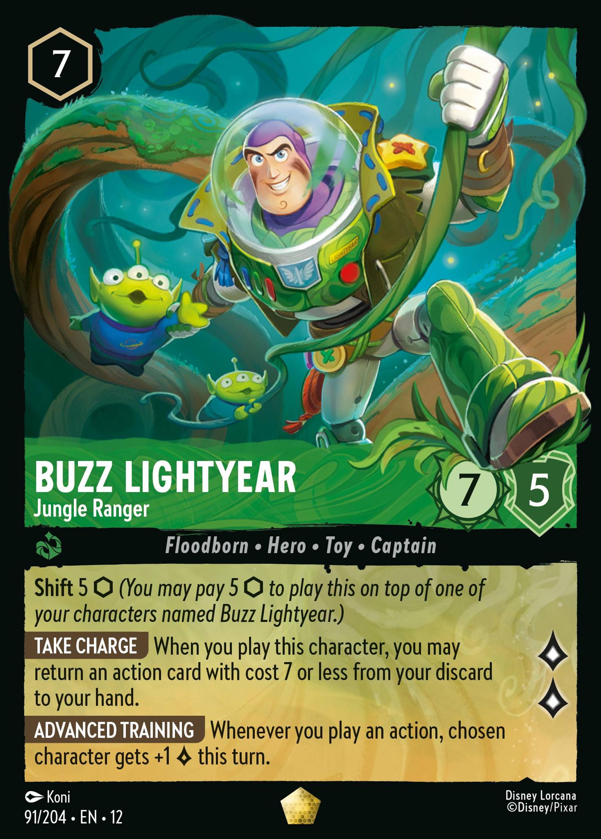 Buzz l'Éclair - Ranger de la jungle — Wilds Unknown — Lorcana