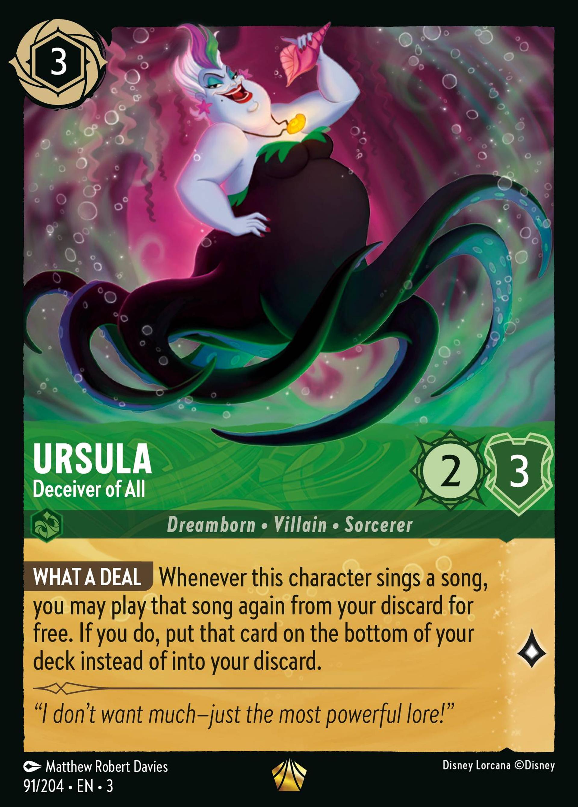 Ursula - Deceiver of All — Into the Inklands — Lorcana