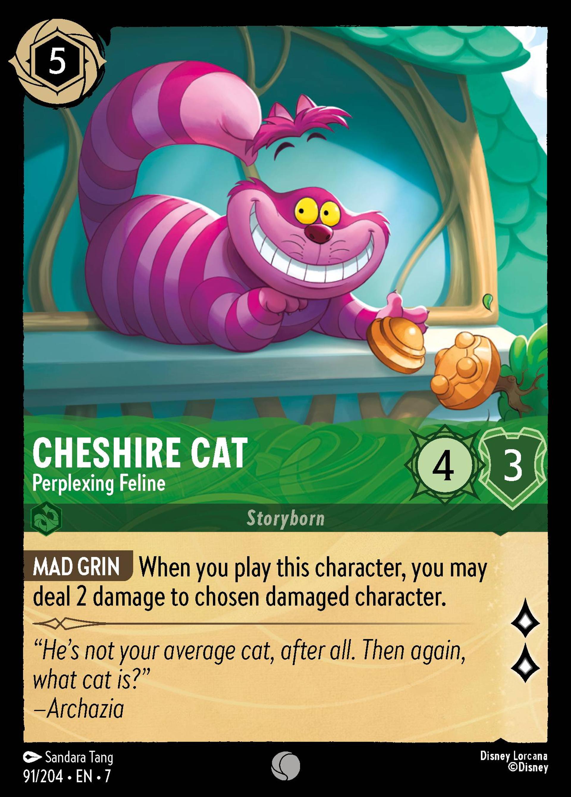 Cheshire Cat - Perplexing Feline — Archazia's Island — Lorcana